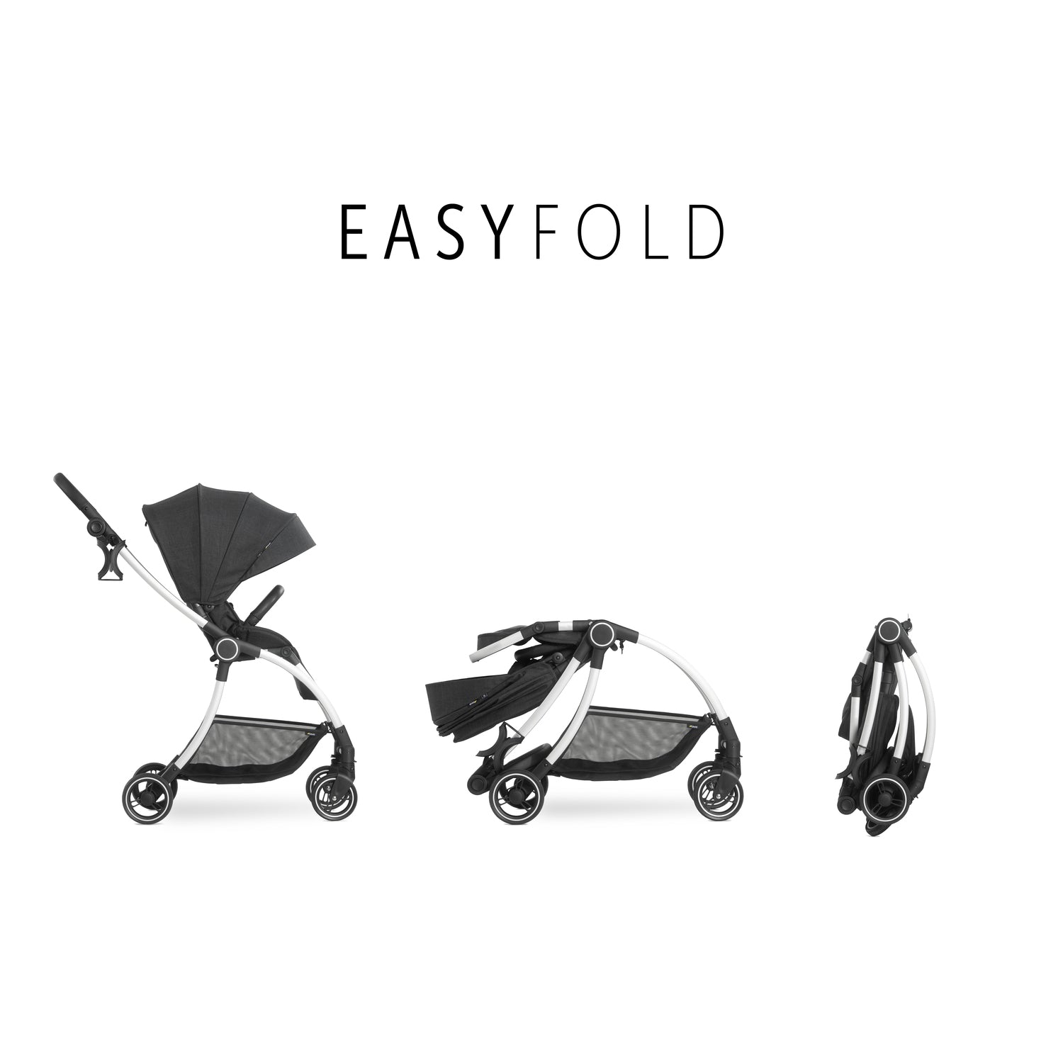 Hauck Eagle Colibri Lightweight City Stroller Black#color_black-melange