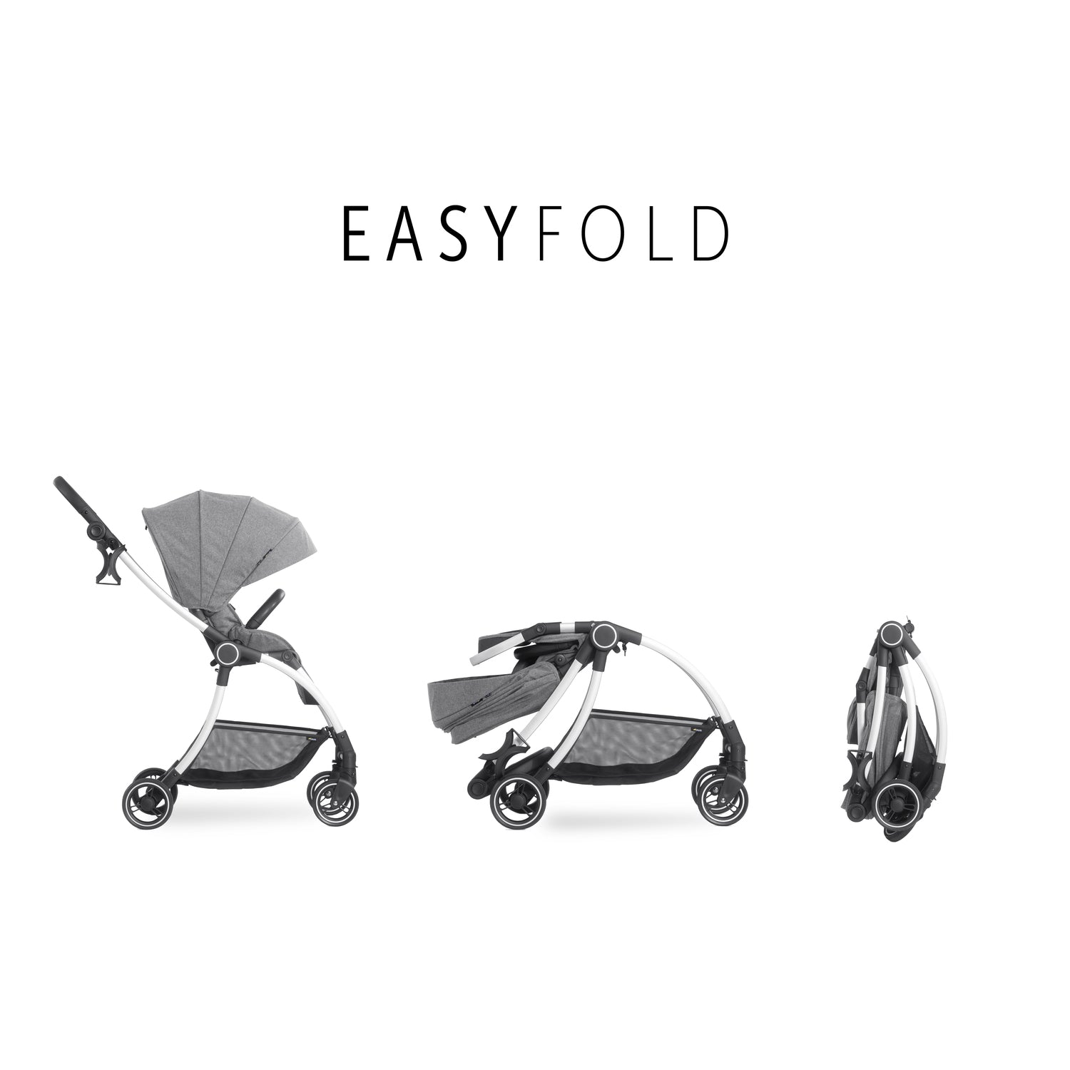 Hauck Eagle Colibri Lightweight City Stroller Grey#color_grey-melange