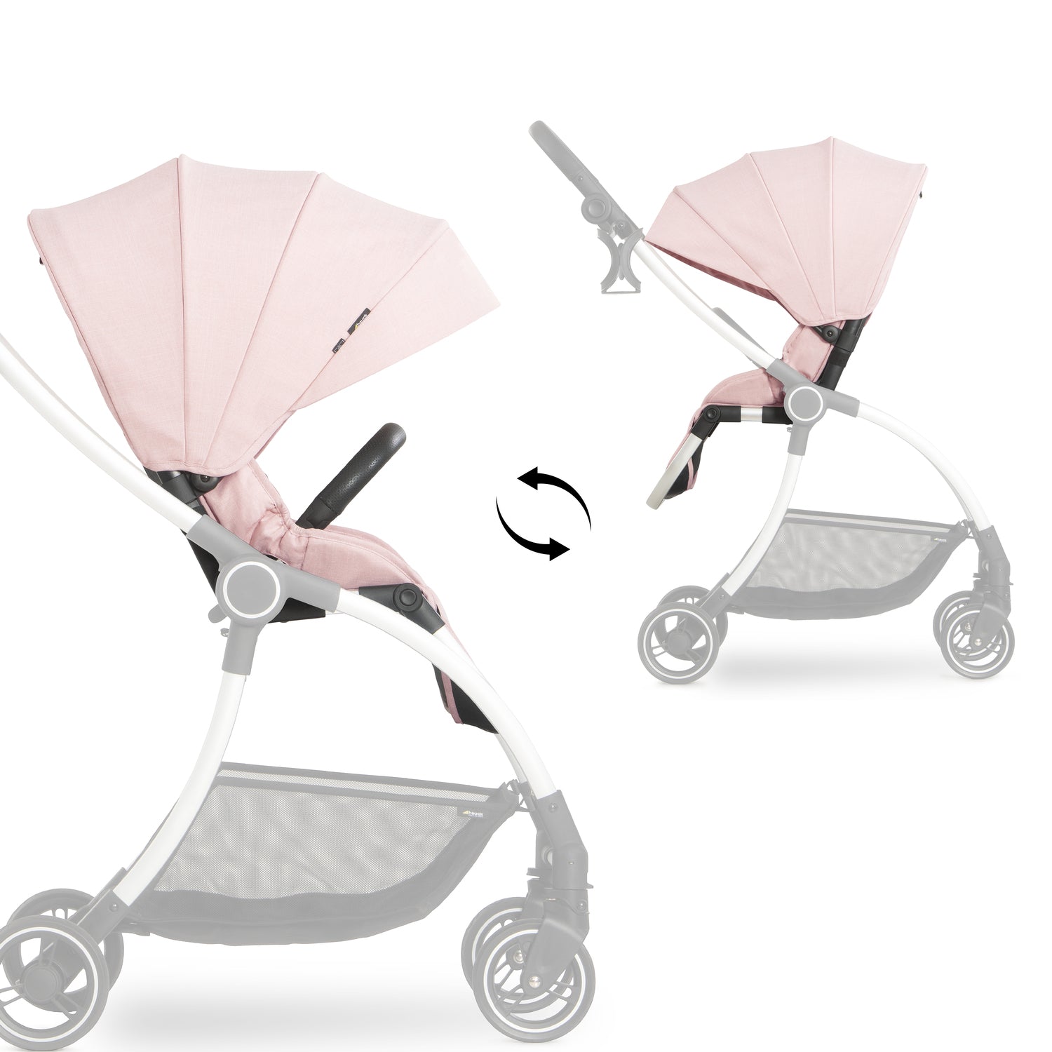 Hauck Eagle Colibri Lightweight City Stroller Pink#color_pink-melange