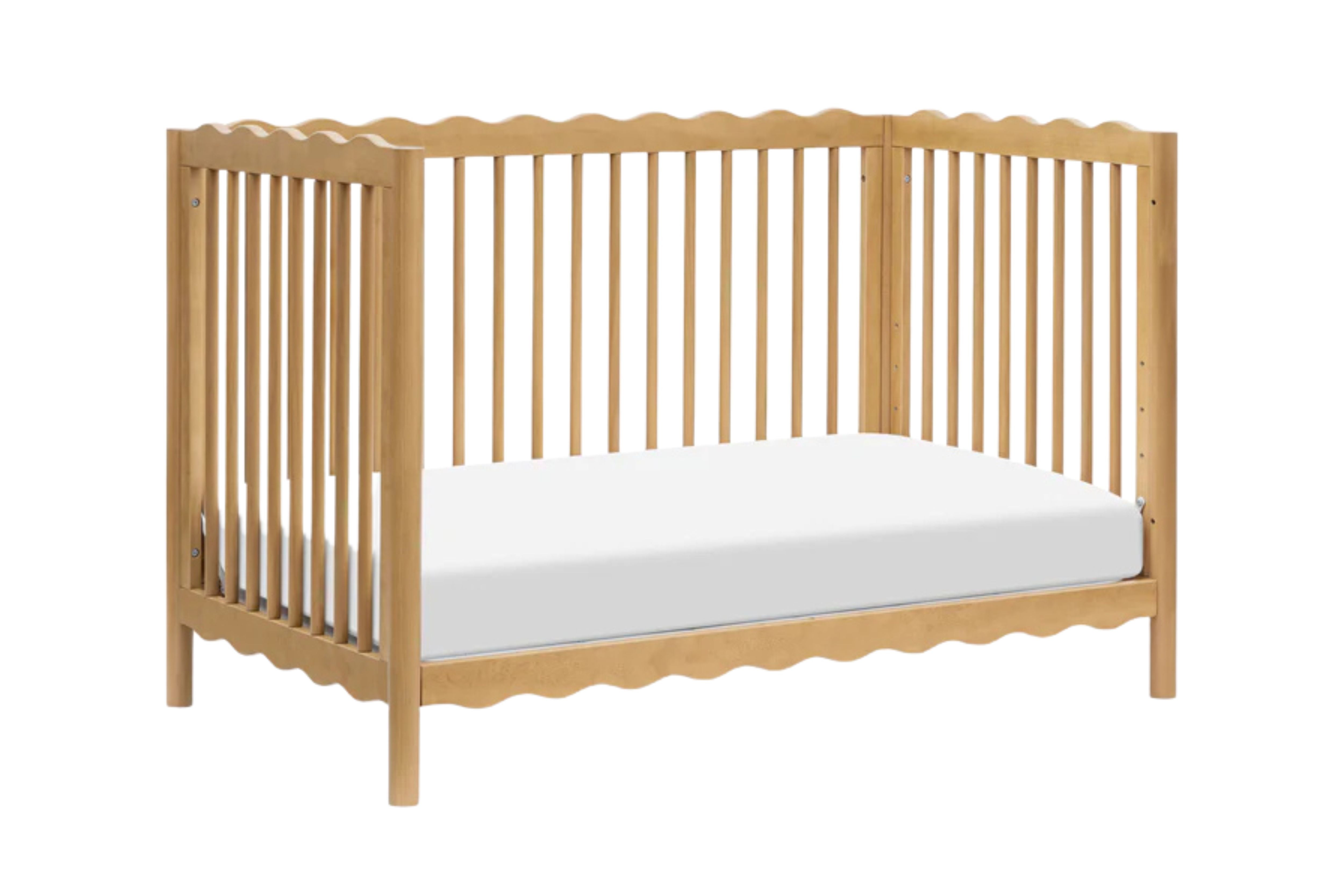 babyletto swell convertible crib in day bed conversion honey#color_honey