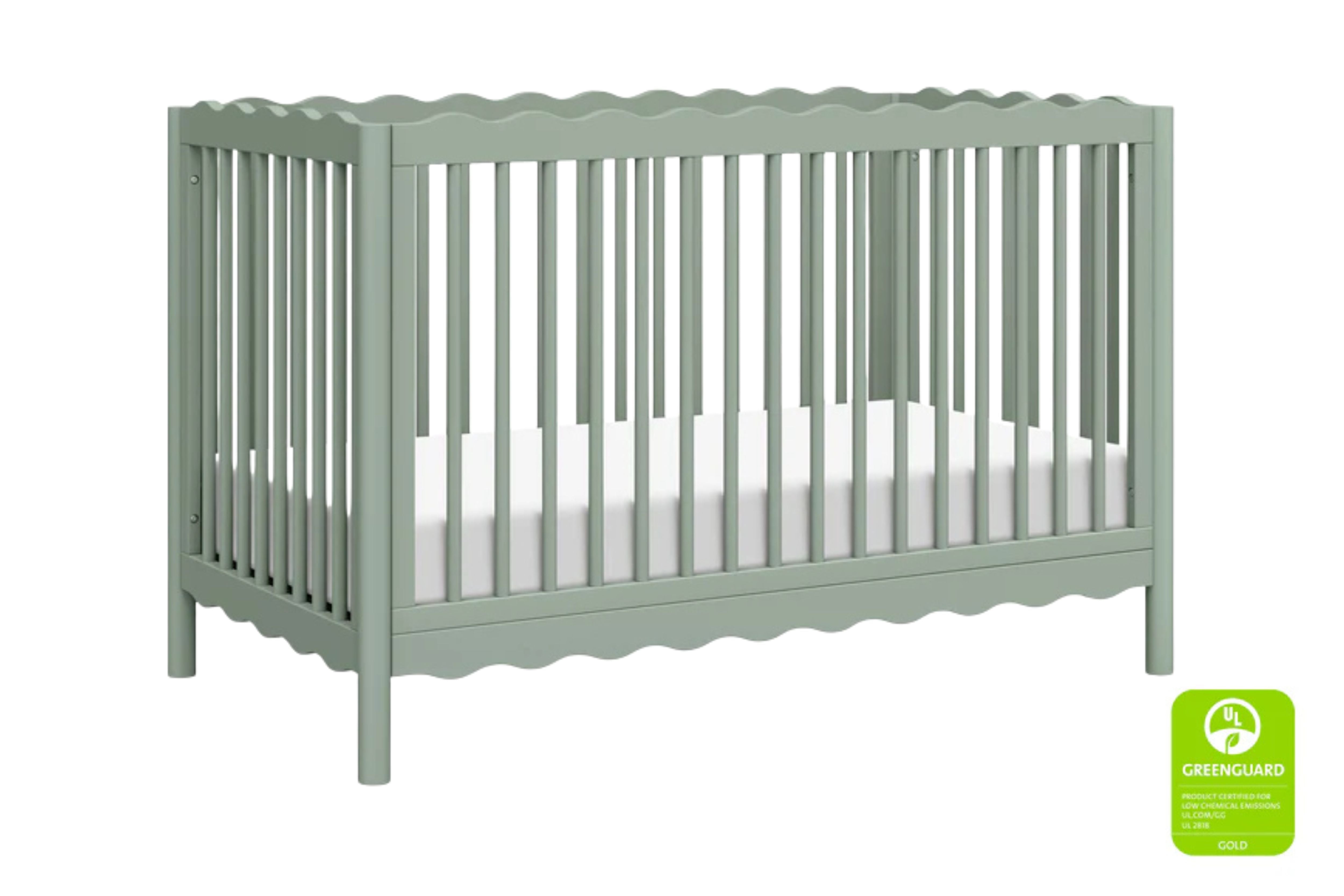 babyletto swell convertible crib light sage#color_light-sage