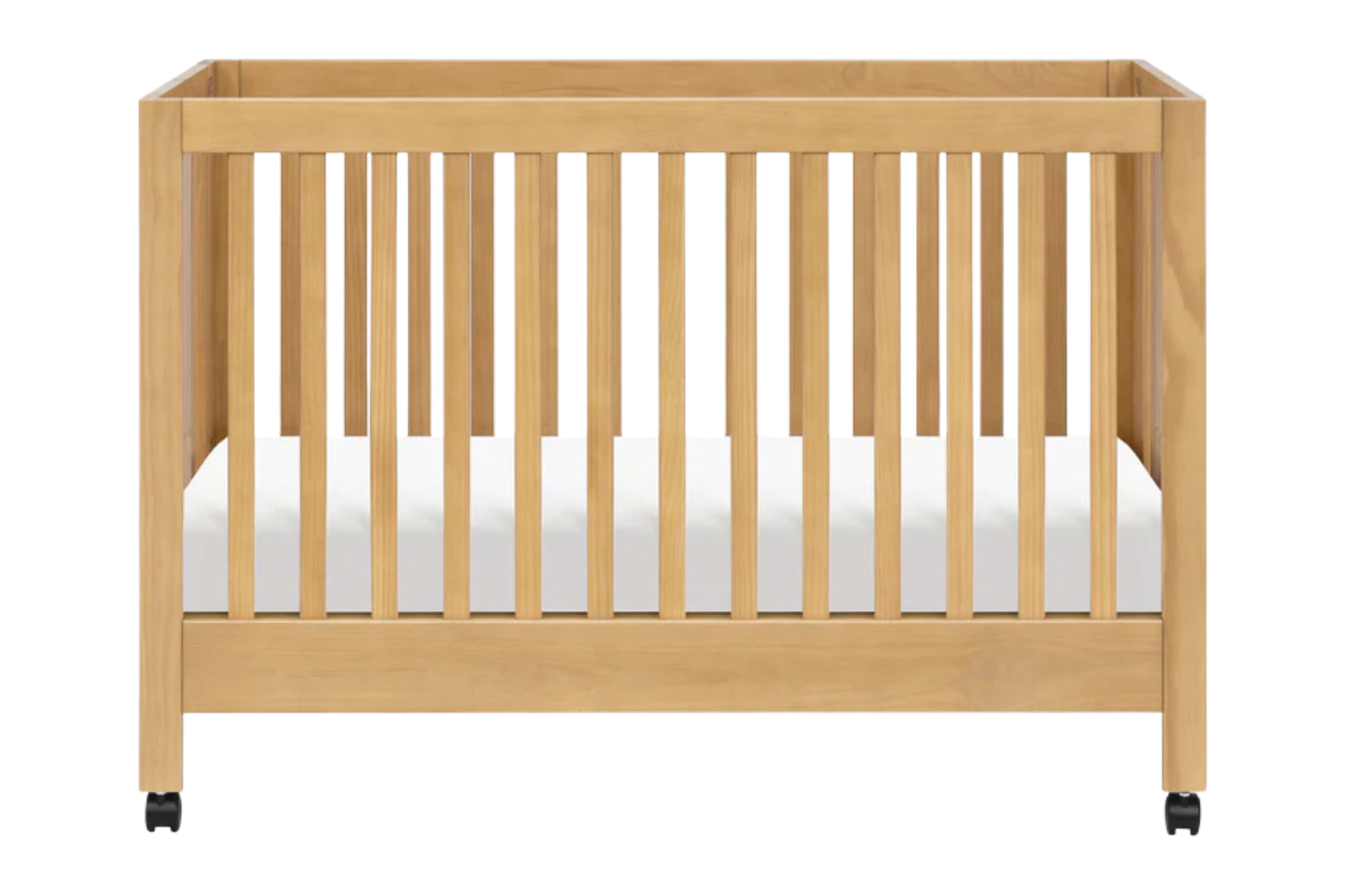 Babyletto Maki 3-in-1 Convertible Crib Honey#color_honey