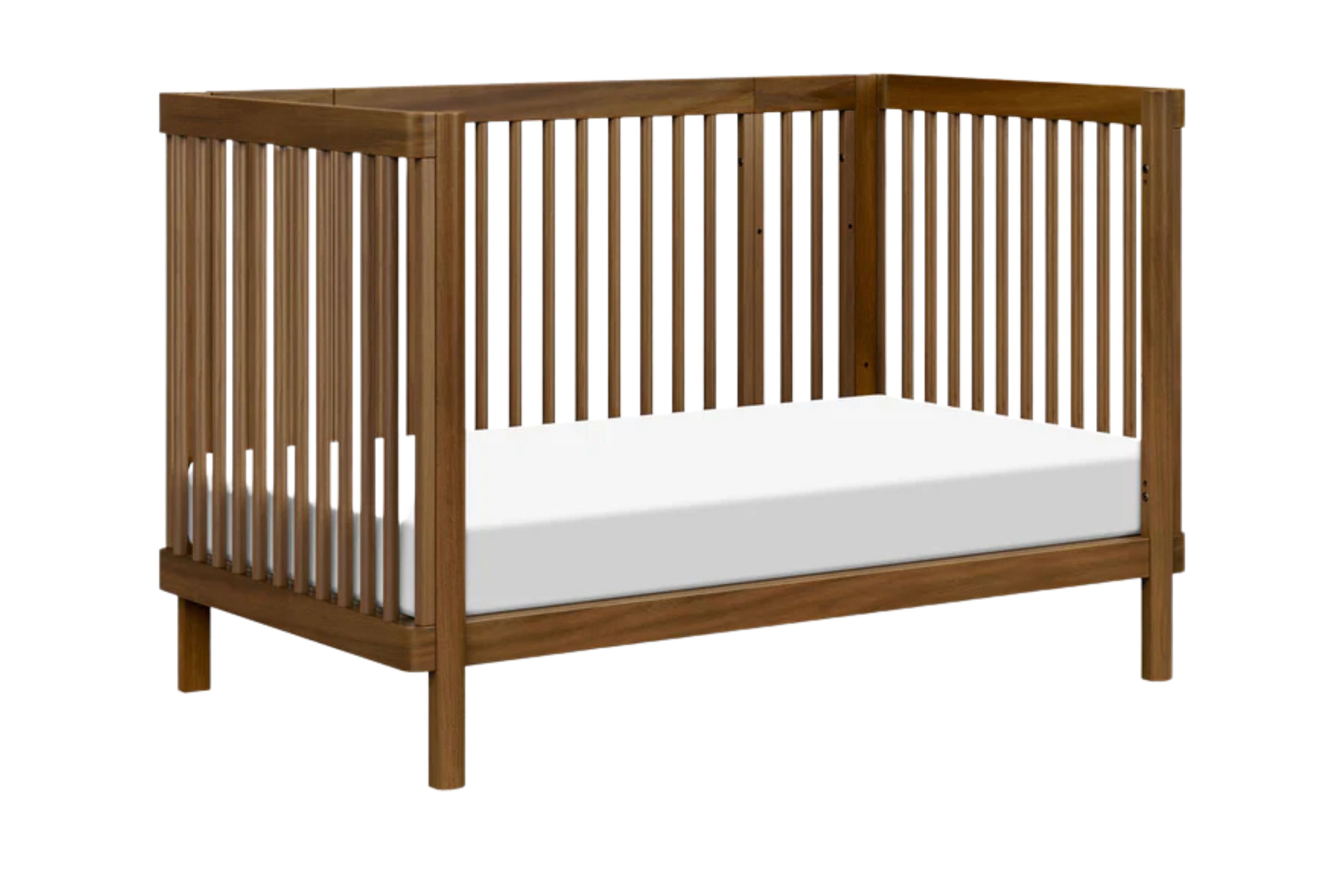 Babyletto natural walnut pogo 8-in-1-convertible crib day bed configuration#color_walnut