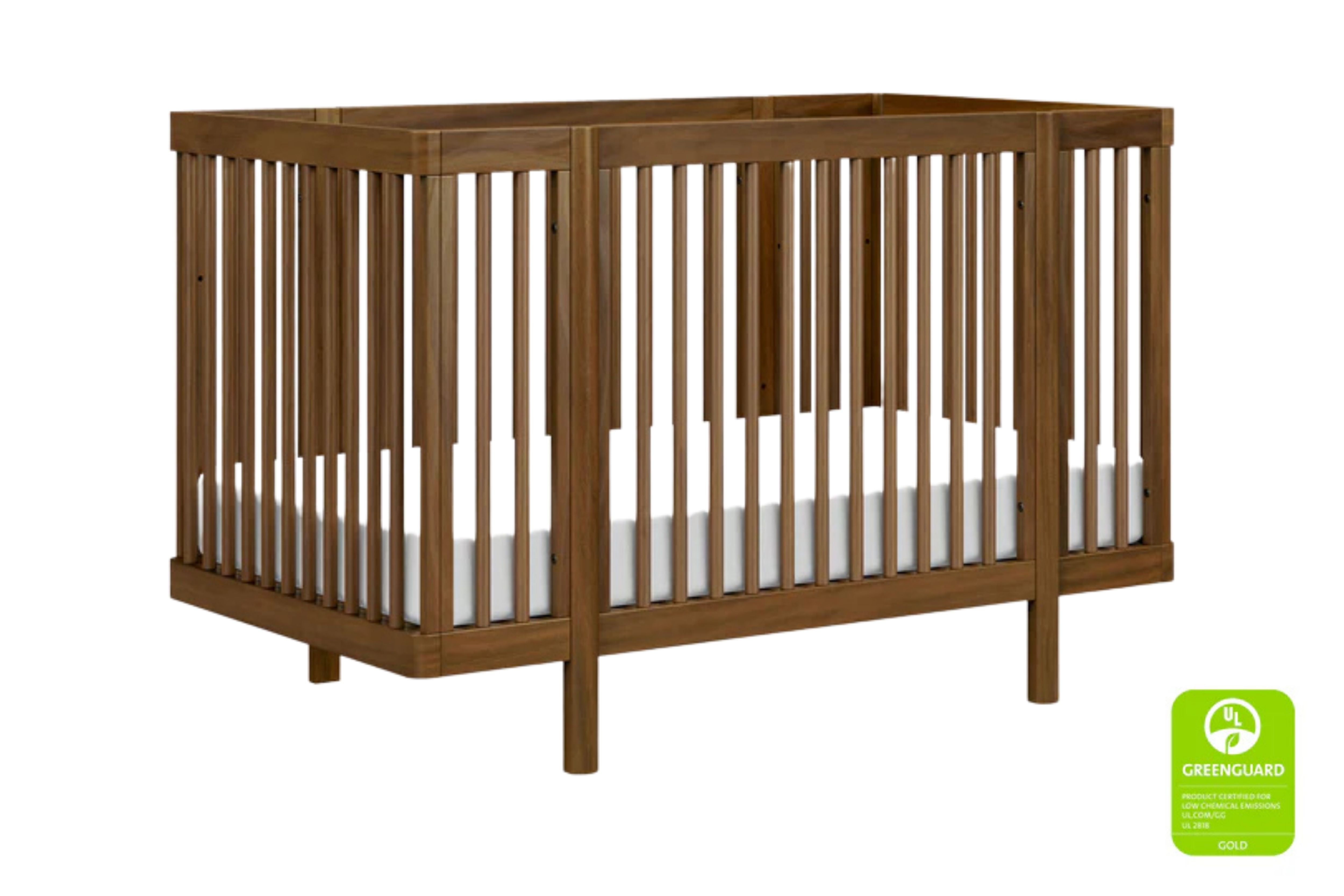 Babyletto natural walnut pogo 8-in-1-convertible crib#color_walnut