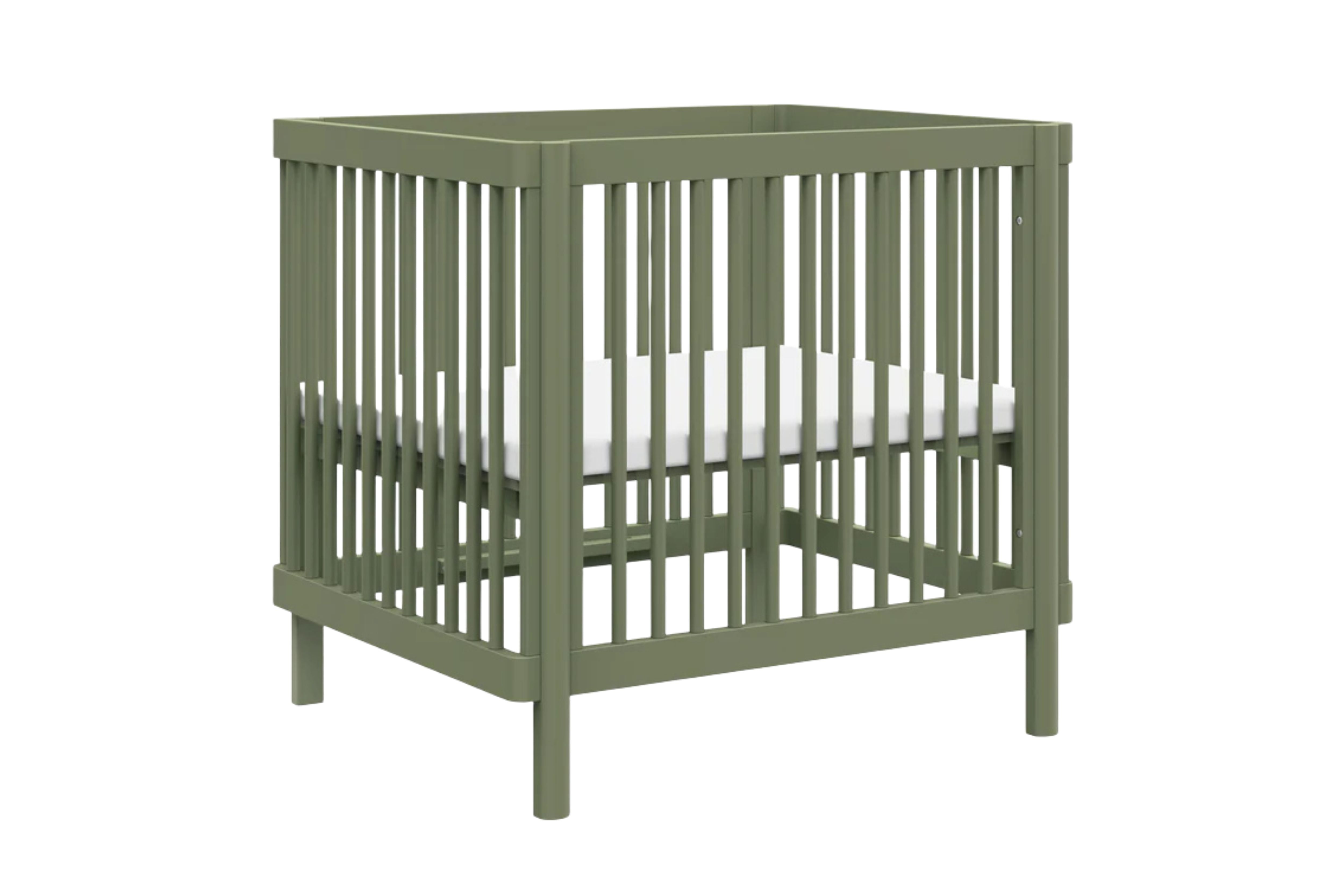 Babyletto olive pogo 8-in-1-convertible crib midi configuration#color_olive