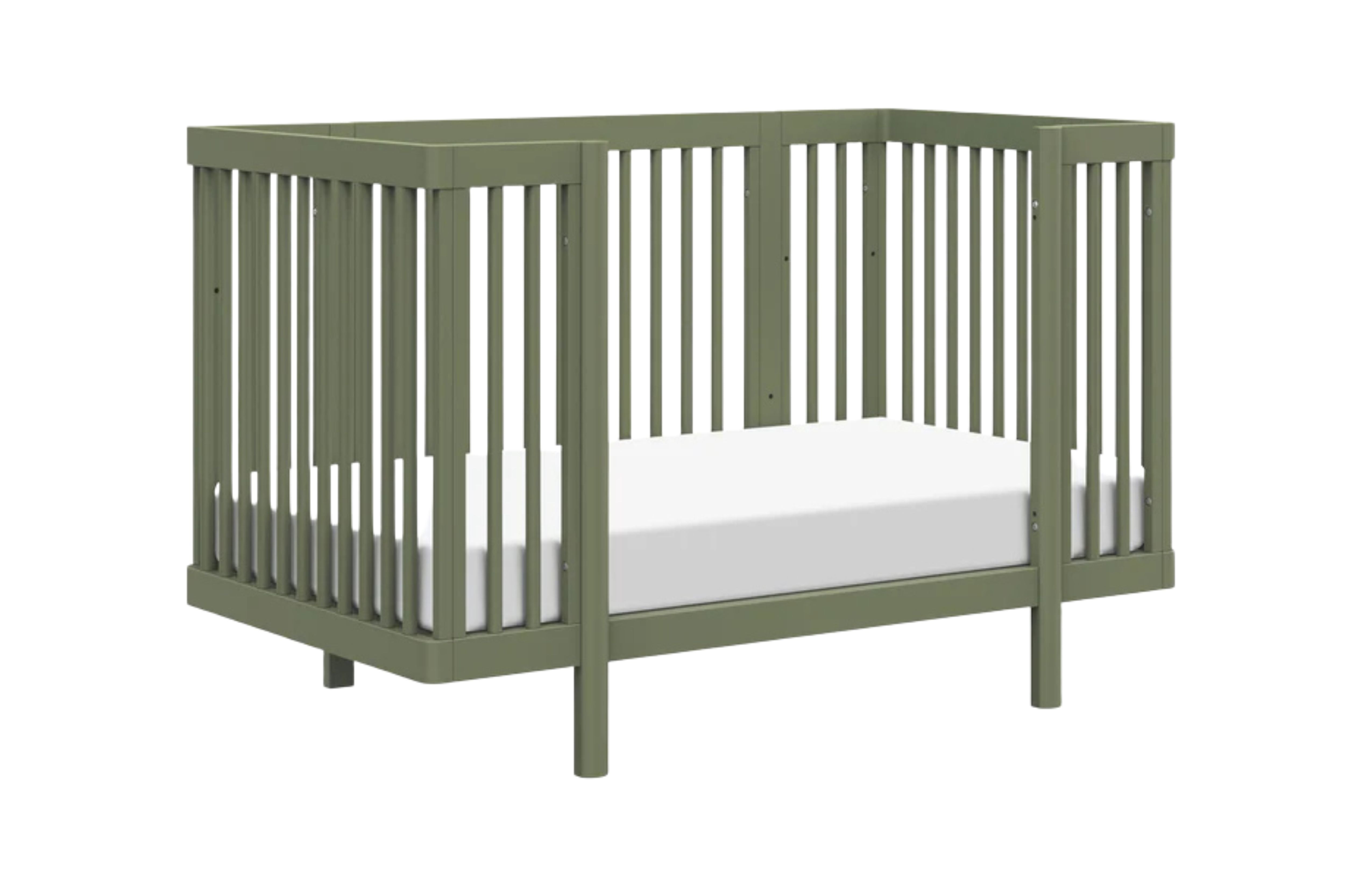 Babyletto olive pogo 8-in-1-convertible crib toddler bed configuration#color_olive