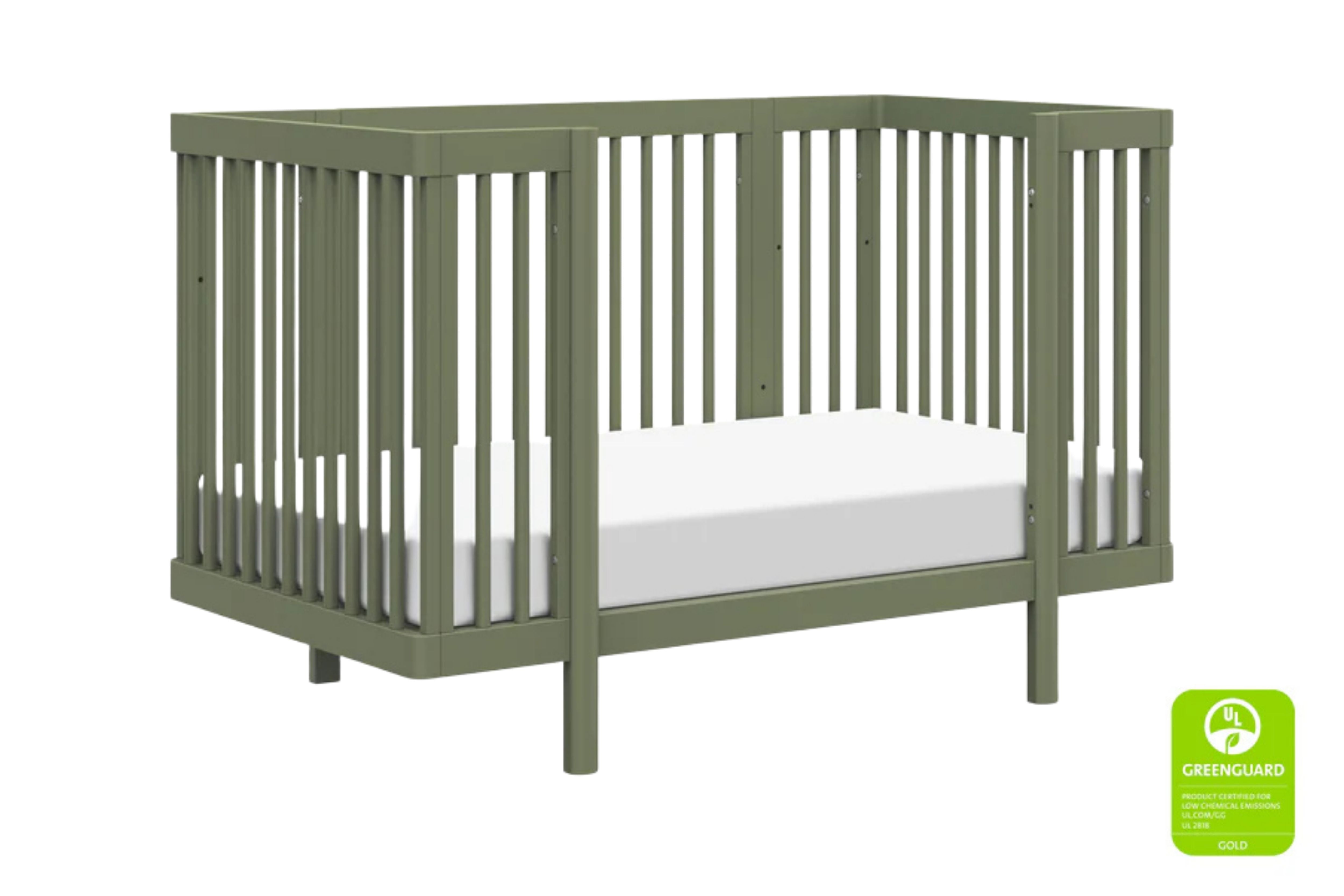 Babyletto olive pogo 8-in-1-convertible crib#color_olive