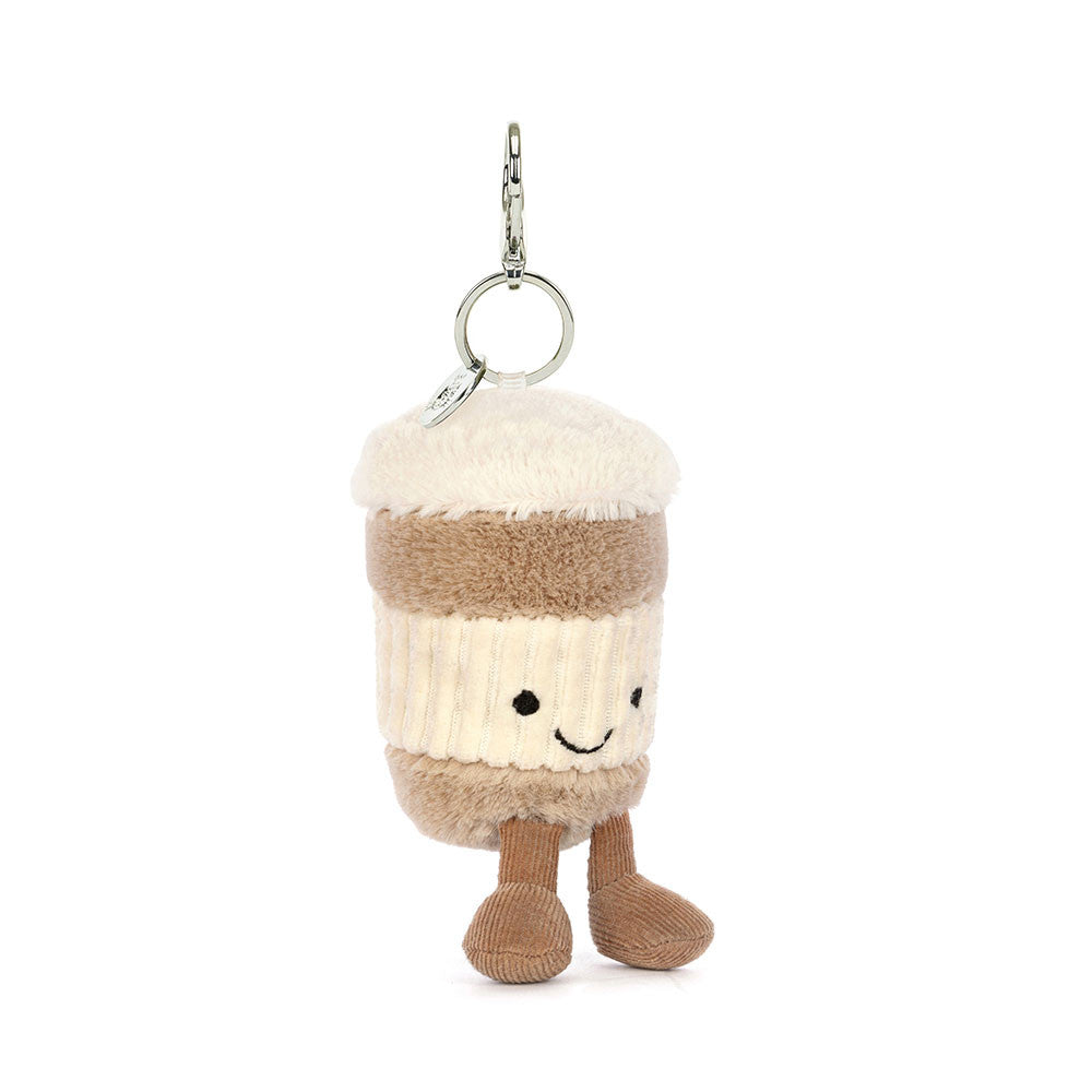 Jellycat Amuseable Coffee-To-Go Bag Charm Front