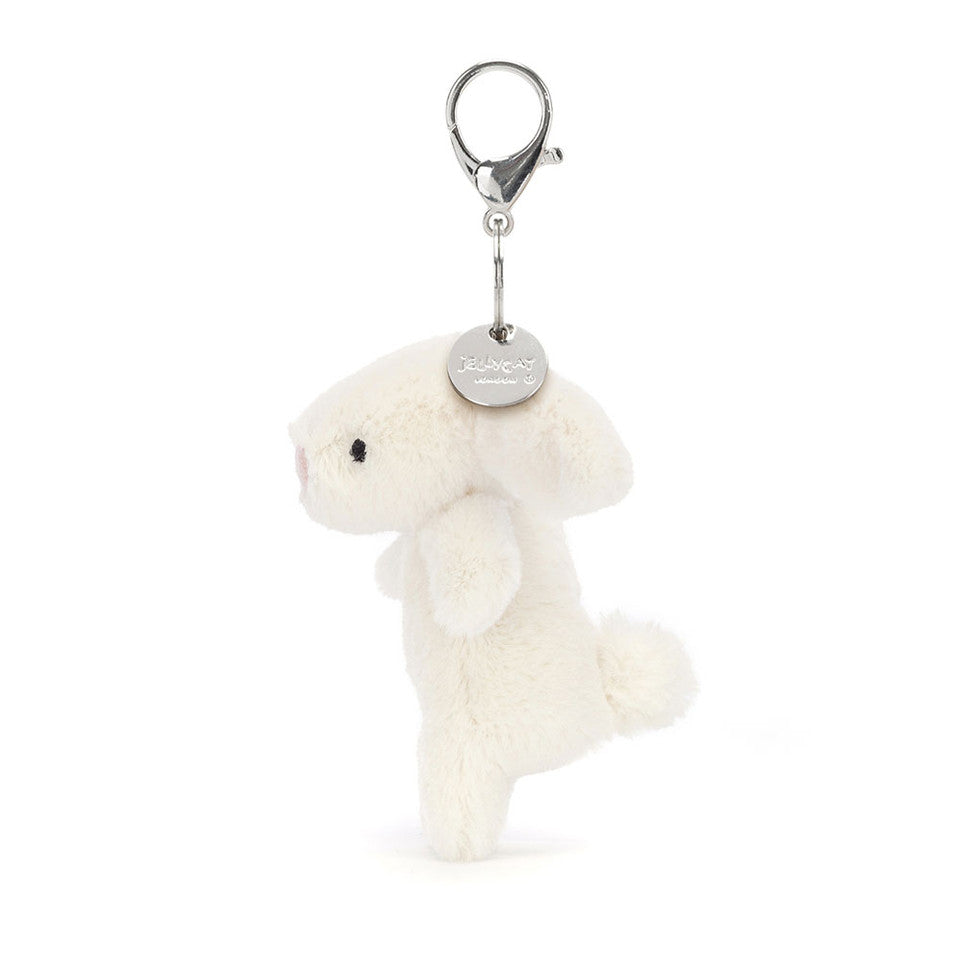 Jellycat Bashful Bunny Cream Bag Charm Side