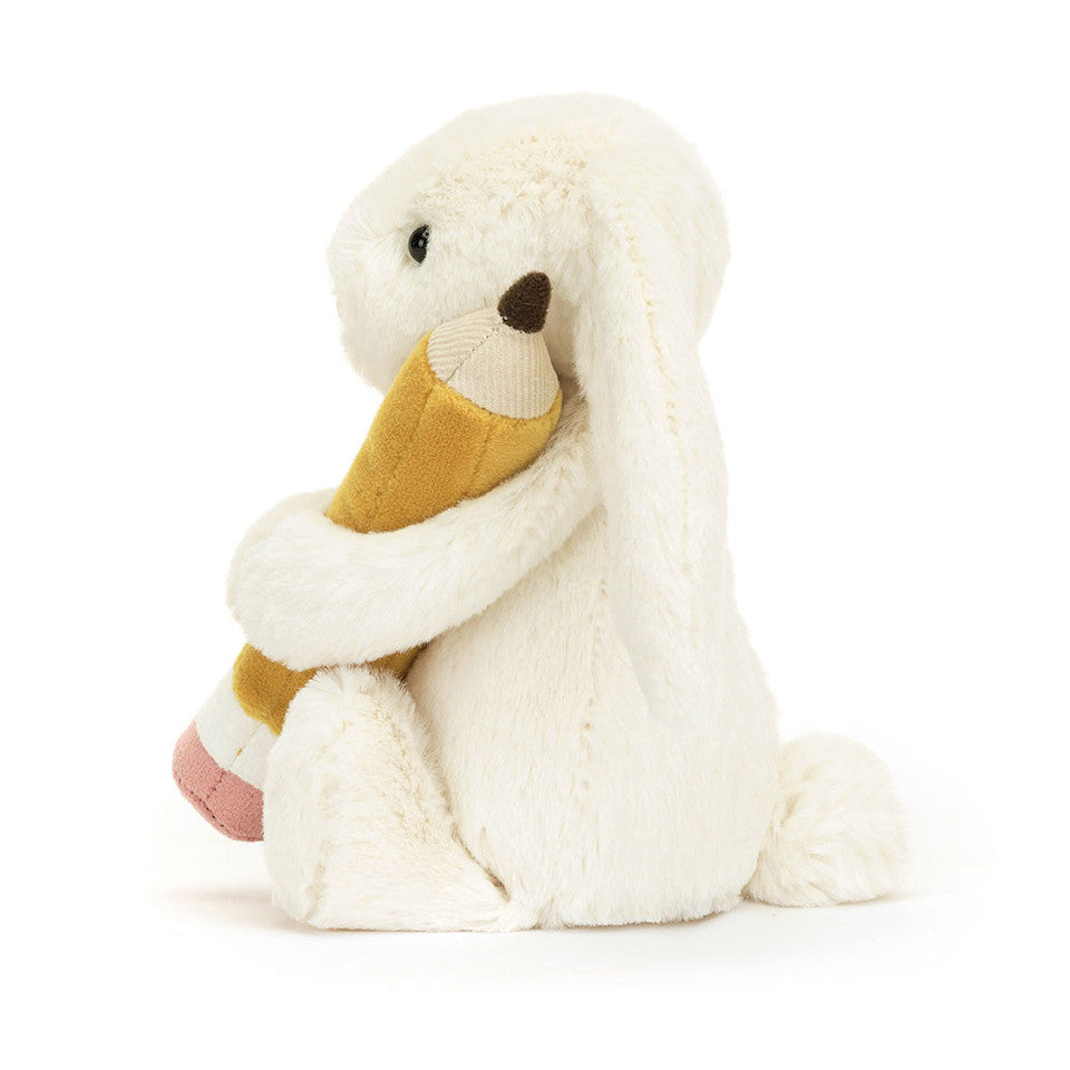 Jellycat Bashful Bunny with Pencil Side