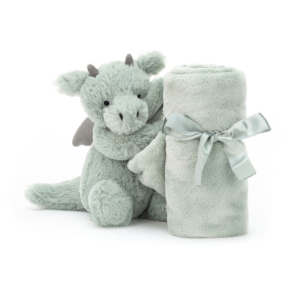 Jellycat Bashful Dragon Soother Folded