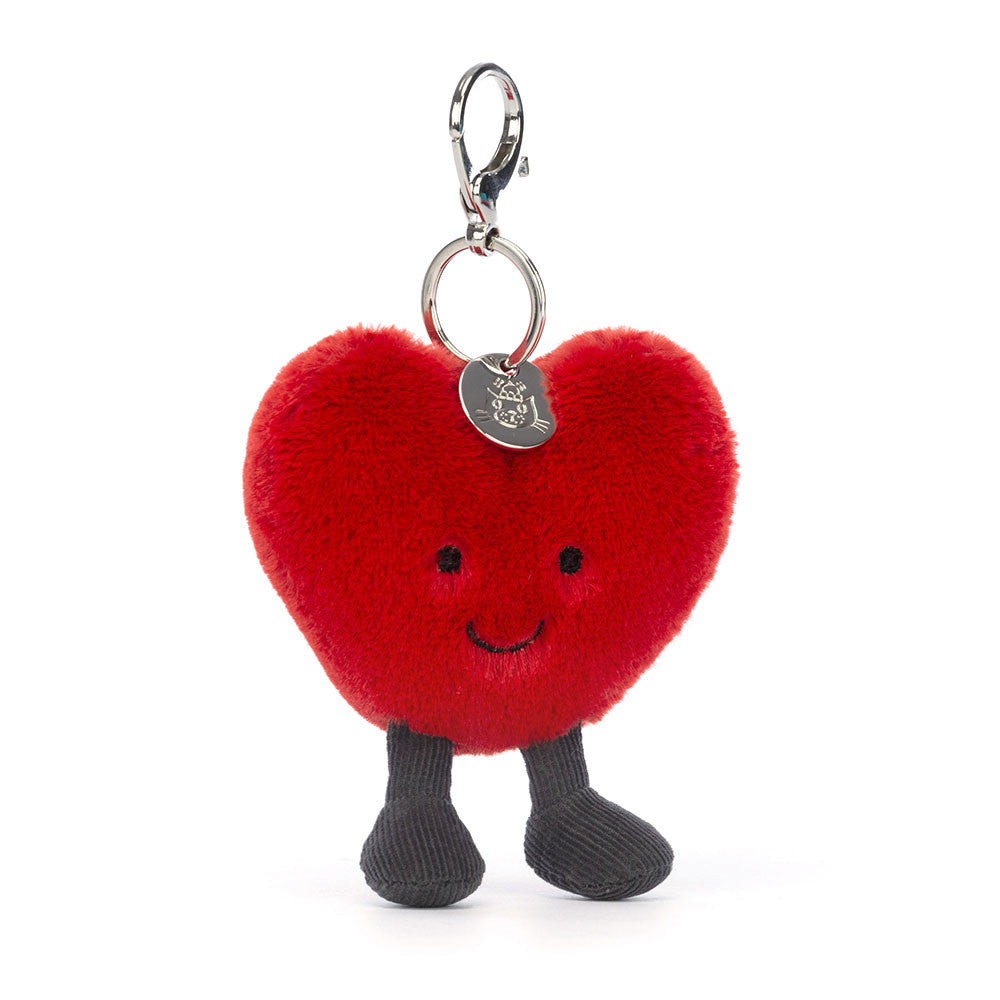 Jellycat Amuseable Heart Bag Charm front