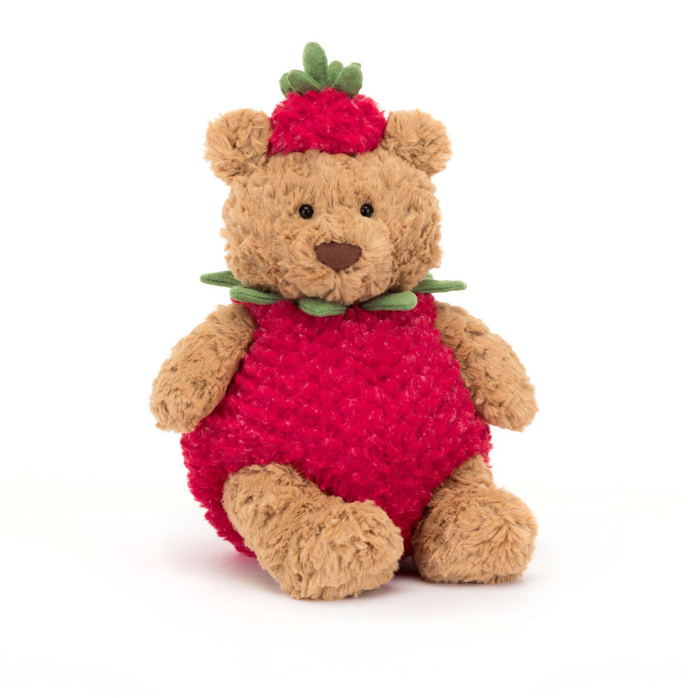 Jellycat Bartholomew Bear Strawberry Front