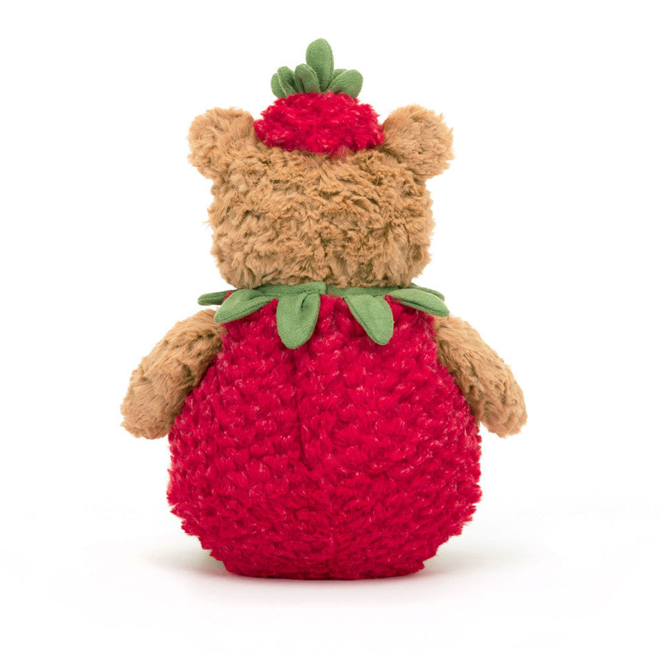 Jellycat Bartholomew Bear Strawberry back