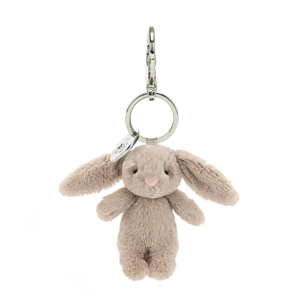 Jellycat Bashful Bunny Beige Bag Charm Front