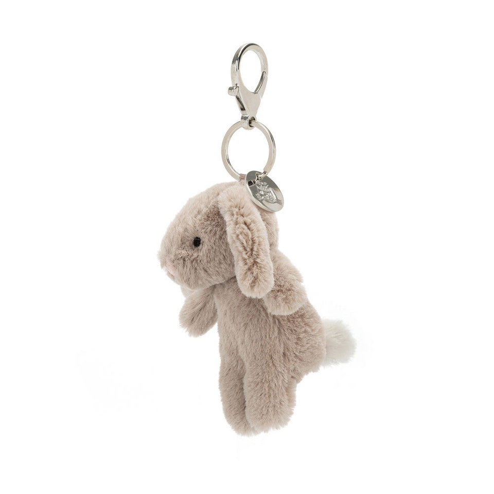 Jellycat Bashful Bunny Beige Bag Charm Side