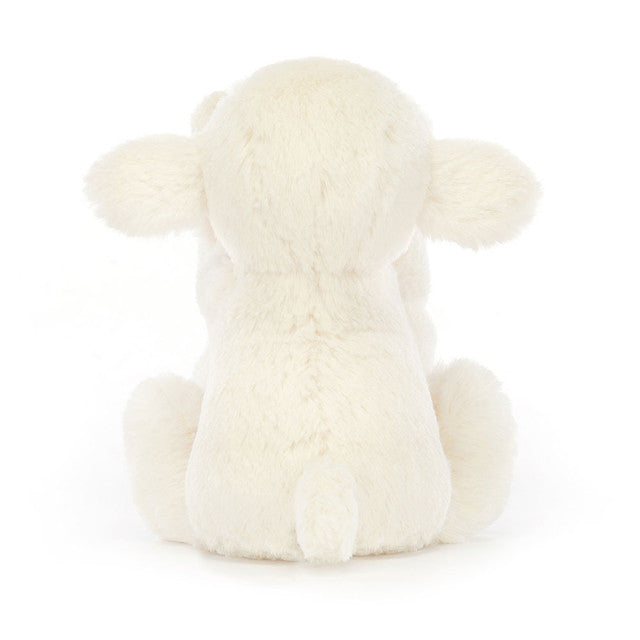 Jellycat Bashful Lamb Soother back view