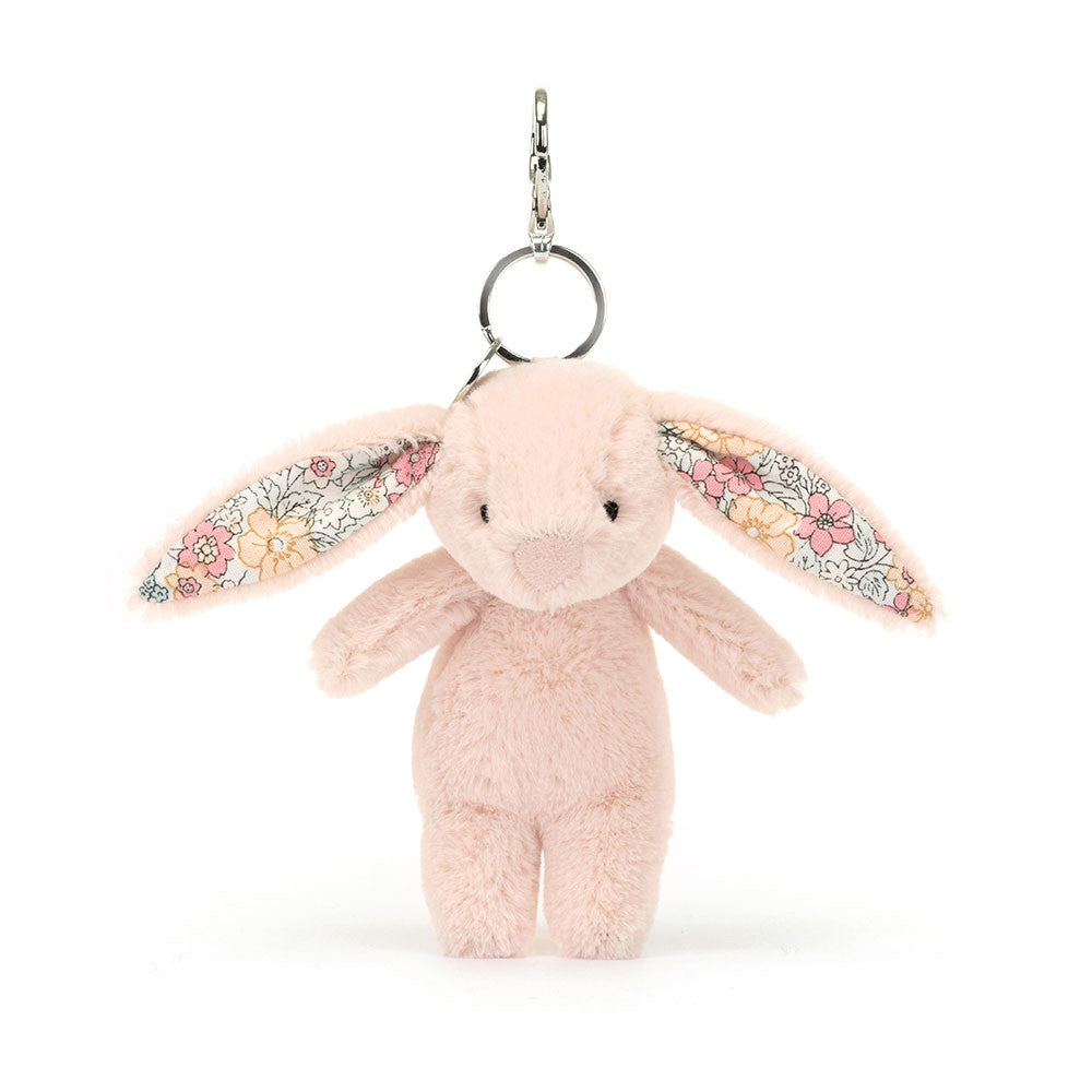 Jellycat Blossom Blush Bunny Bag Charm Front