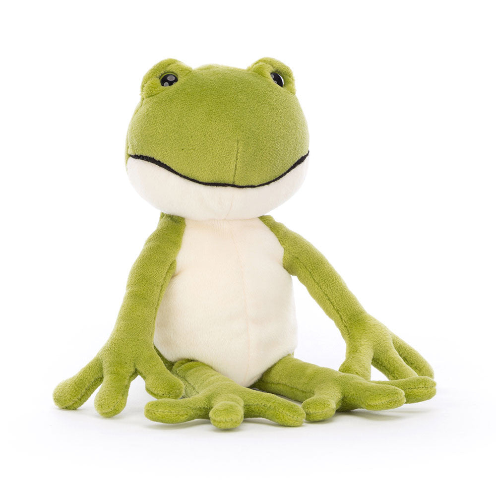 Jellycat Finnegan Frog front view