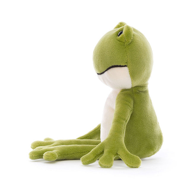 Jellycat Finnegan Frog side view