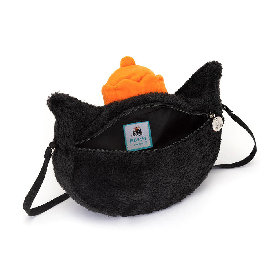 Jellycat Bag back with open zipper compartment