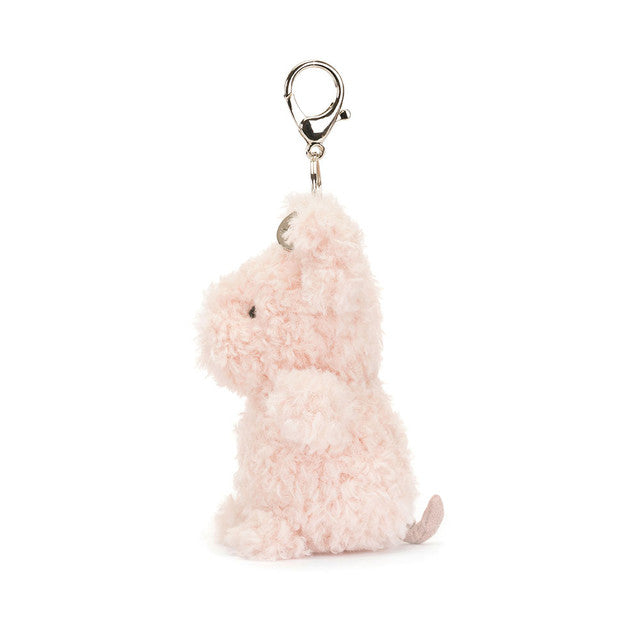 Jellycat Little Pig Bag Charm Side