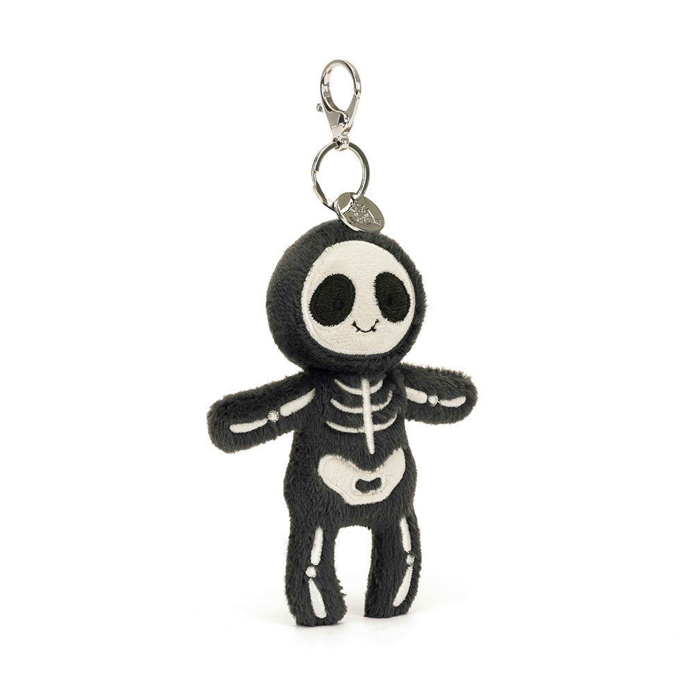 Jellycat Skeleton Bob Bag Charm Front