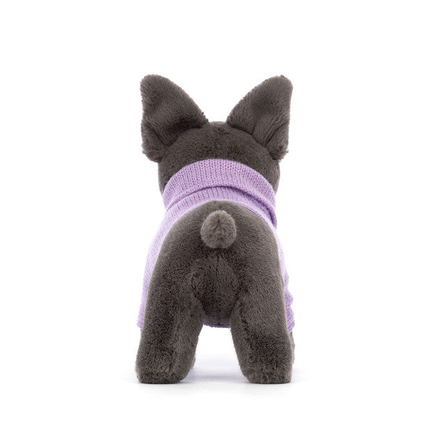 Jellycat Sweater French Bulldog Purple Back