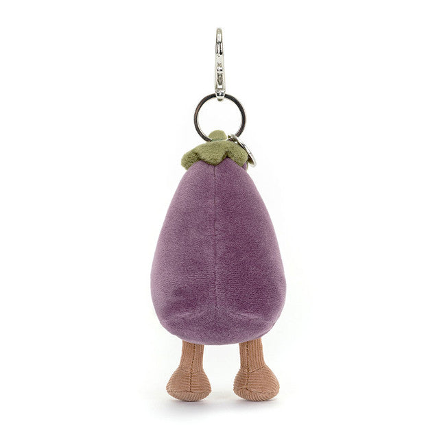 Jellycat Vivacious Aubergine Bag Charm Back