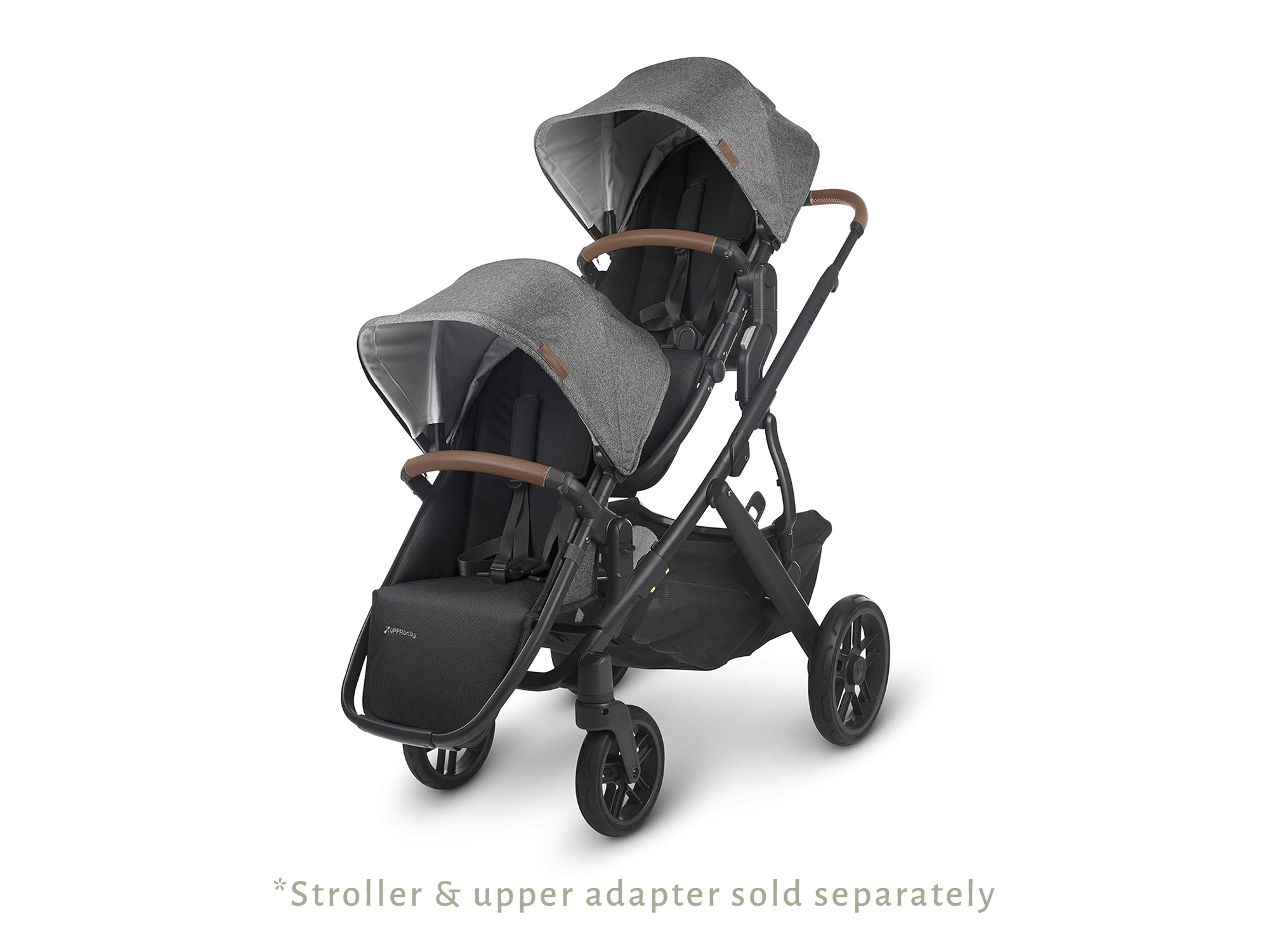 uppababy vista rumbleseat for siblings and twins greyson double stroller