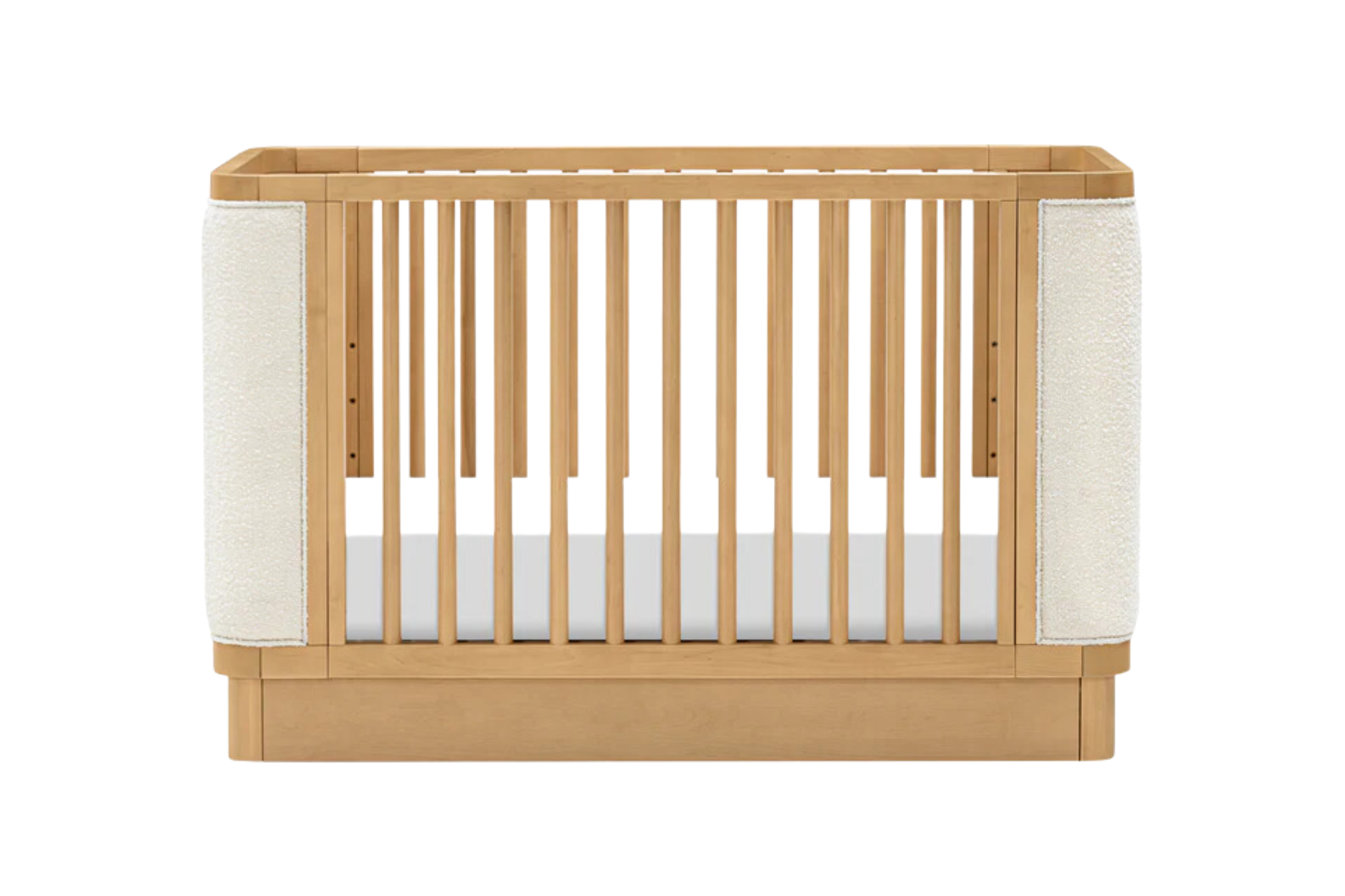 Babyletto Bondi Convertible Crib Honey With Ivory Boucle#colour-honey-with-ivory