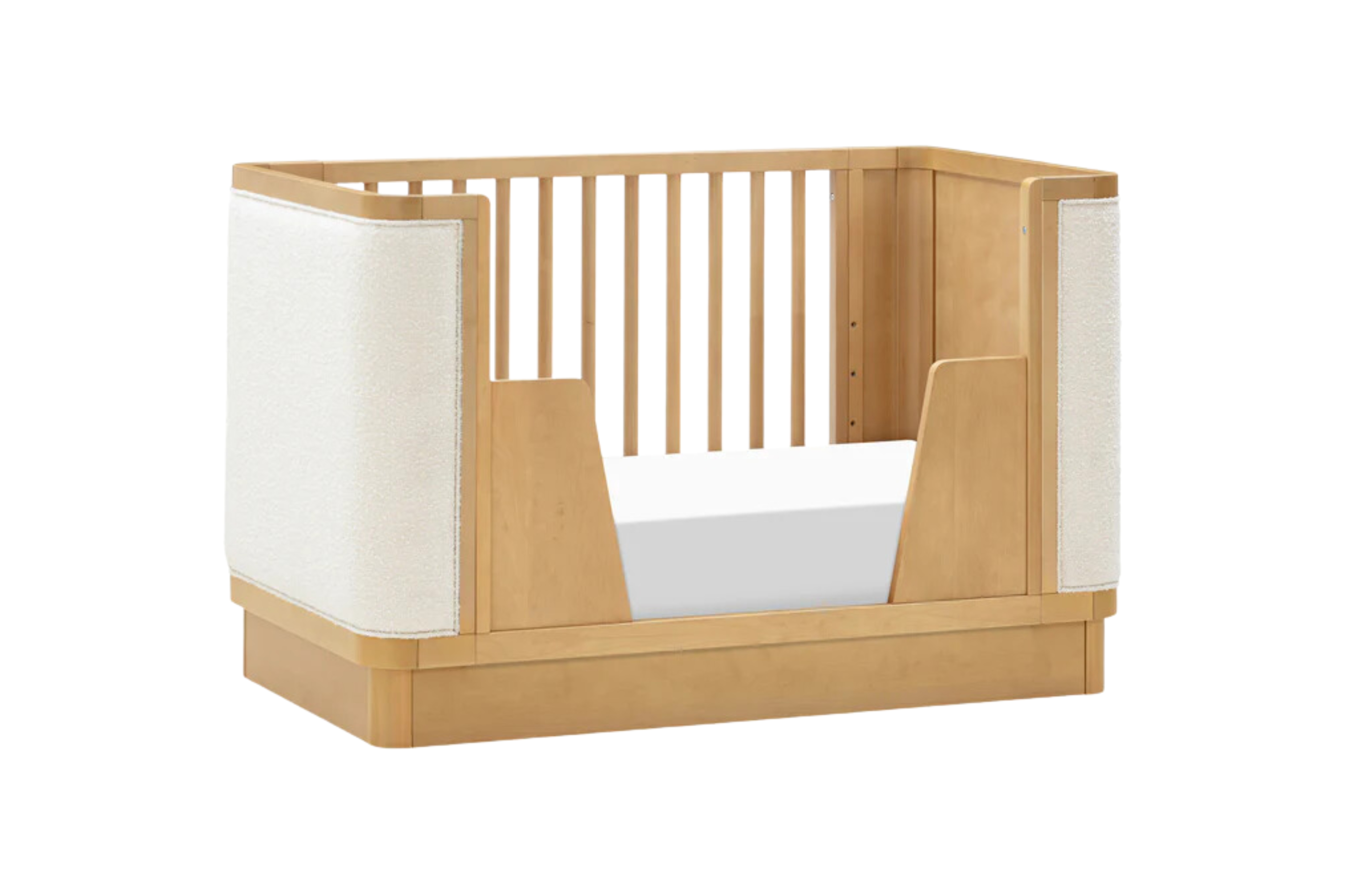 Babyletto Bondi Convertible Crib Honey With Ivory Boucle#colour-honey-with-ivory