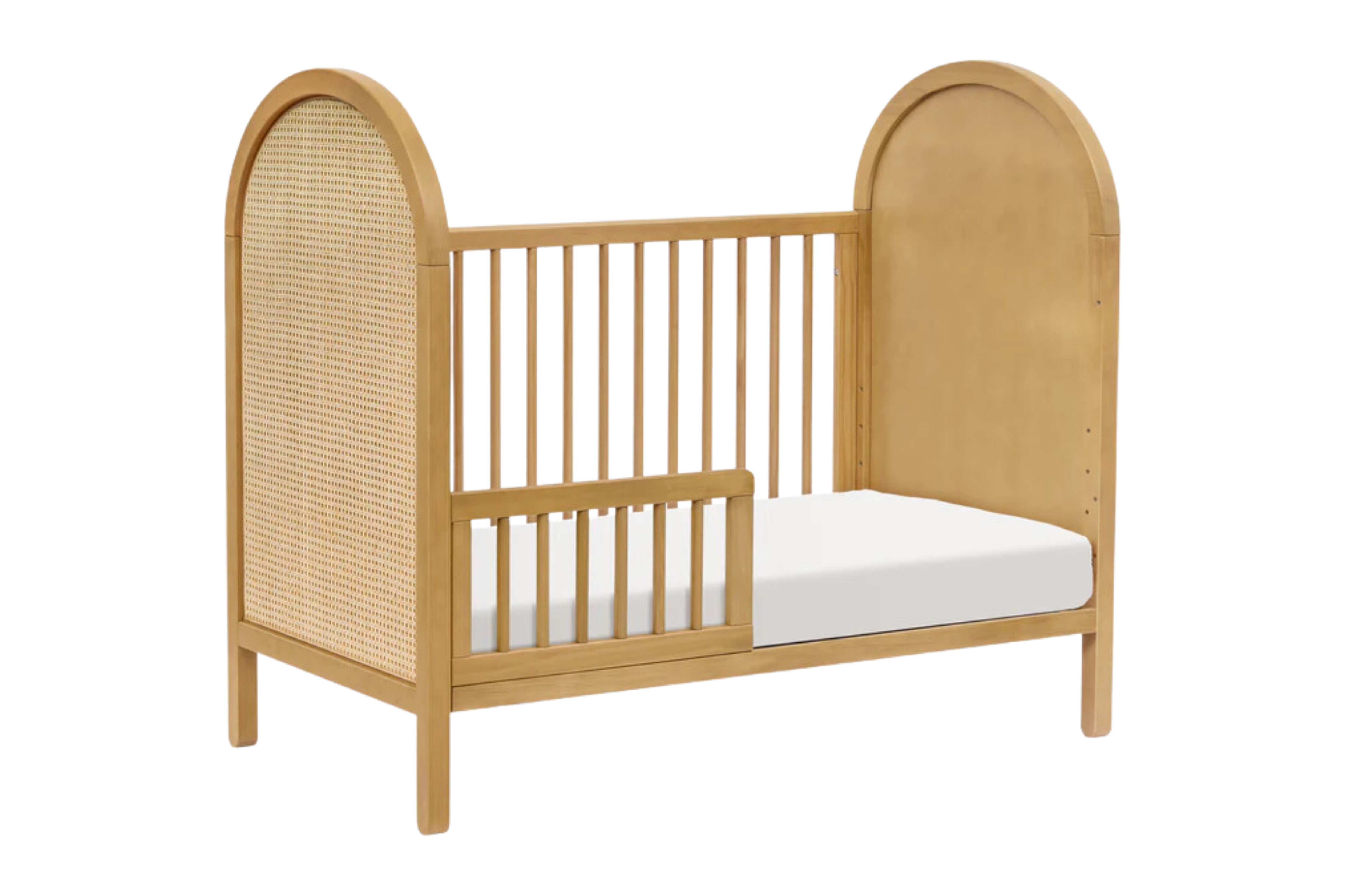 Babyletto Bondi Convertible Crib In Honey with natural cane#color_honey-with-natural-cane