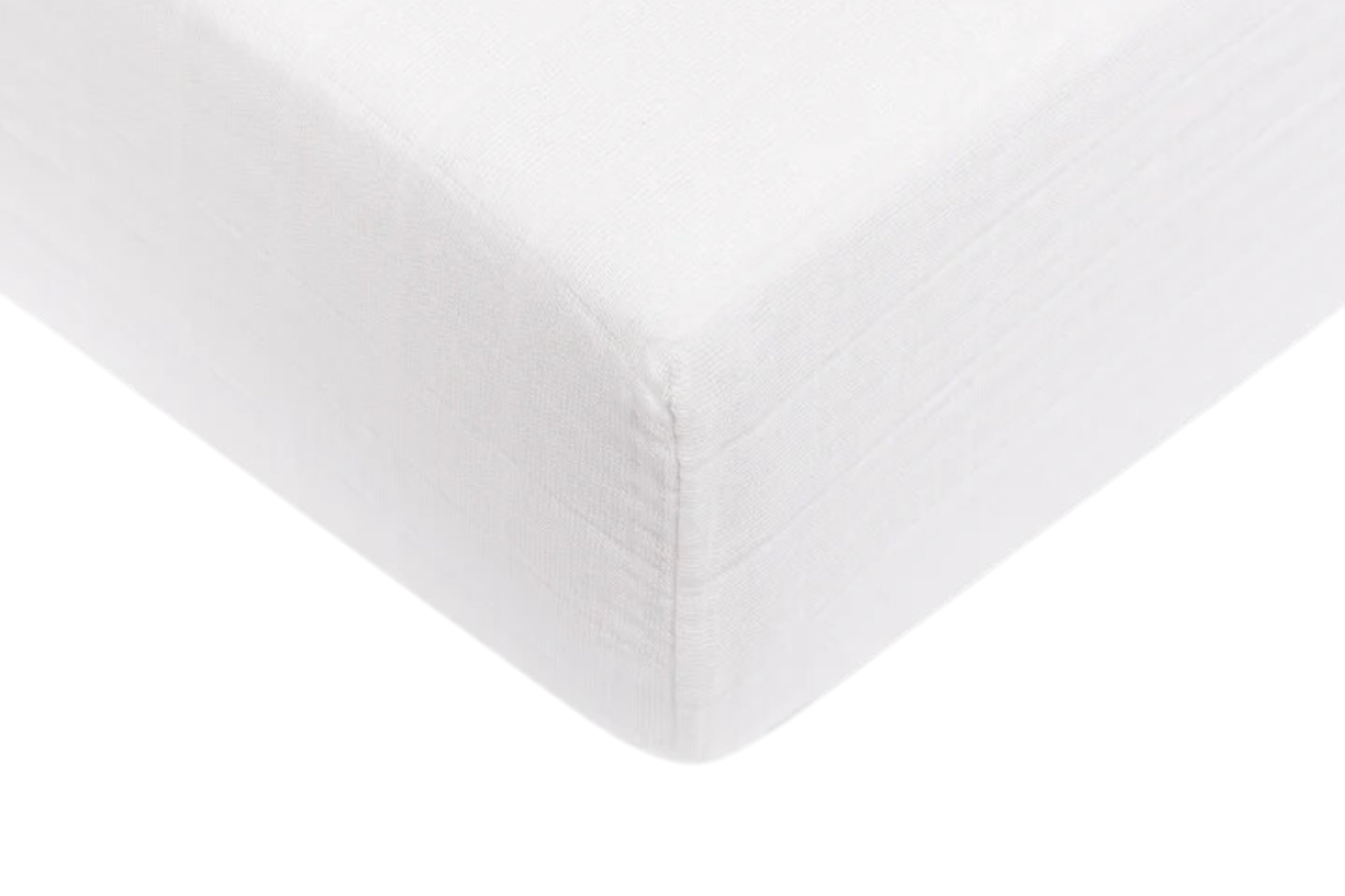 Babyletto Organic Muslin Cotton Baby Cot Sheet White