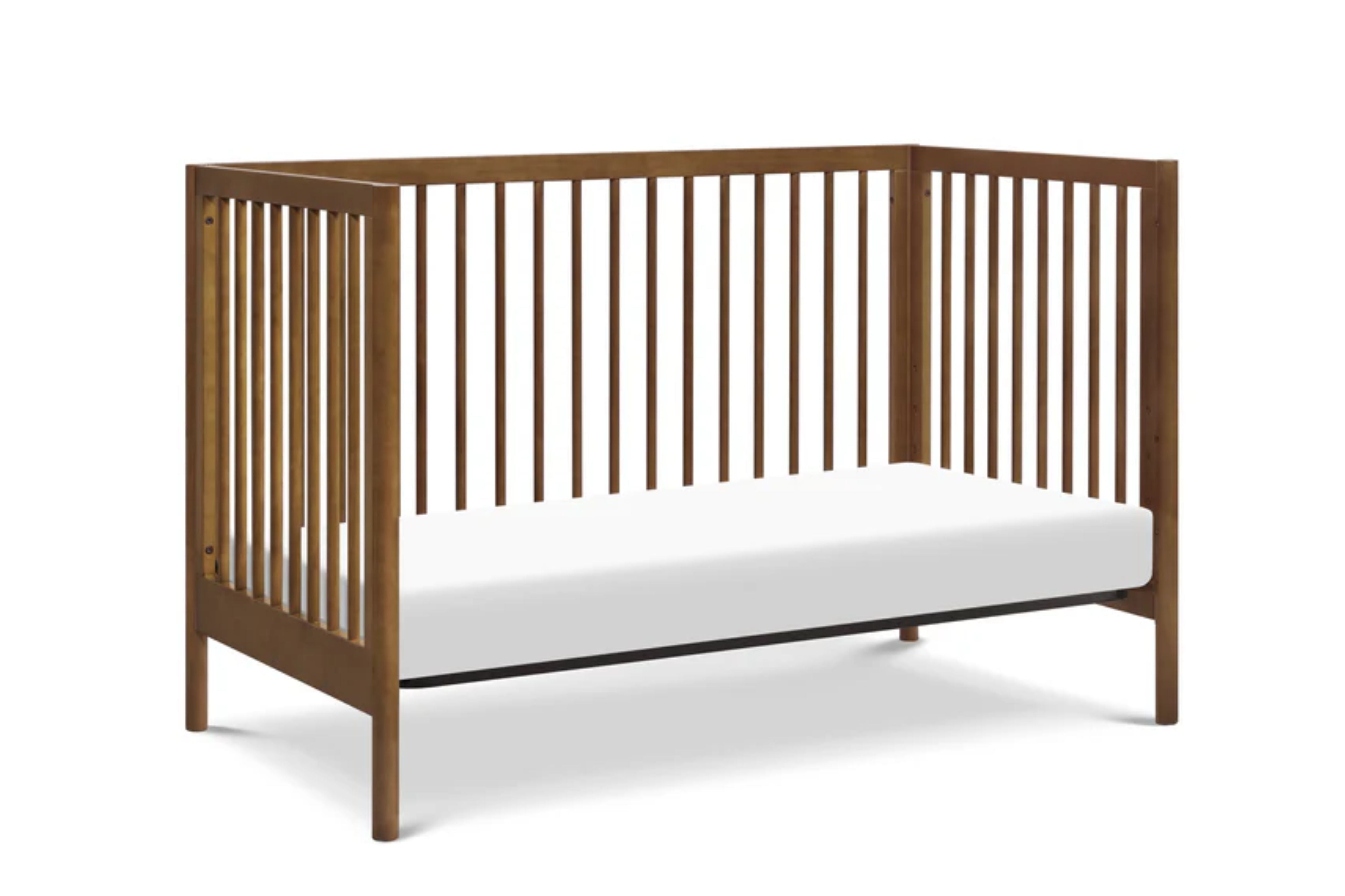 DaVinci Birdie 3-in-1 Convertible Crib #color_walnut