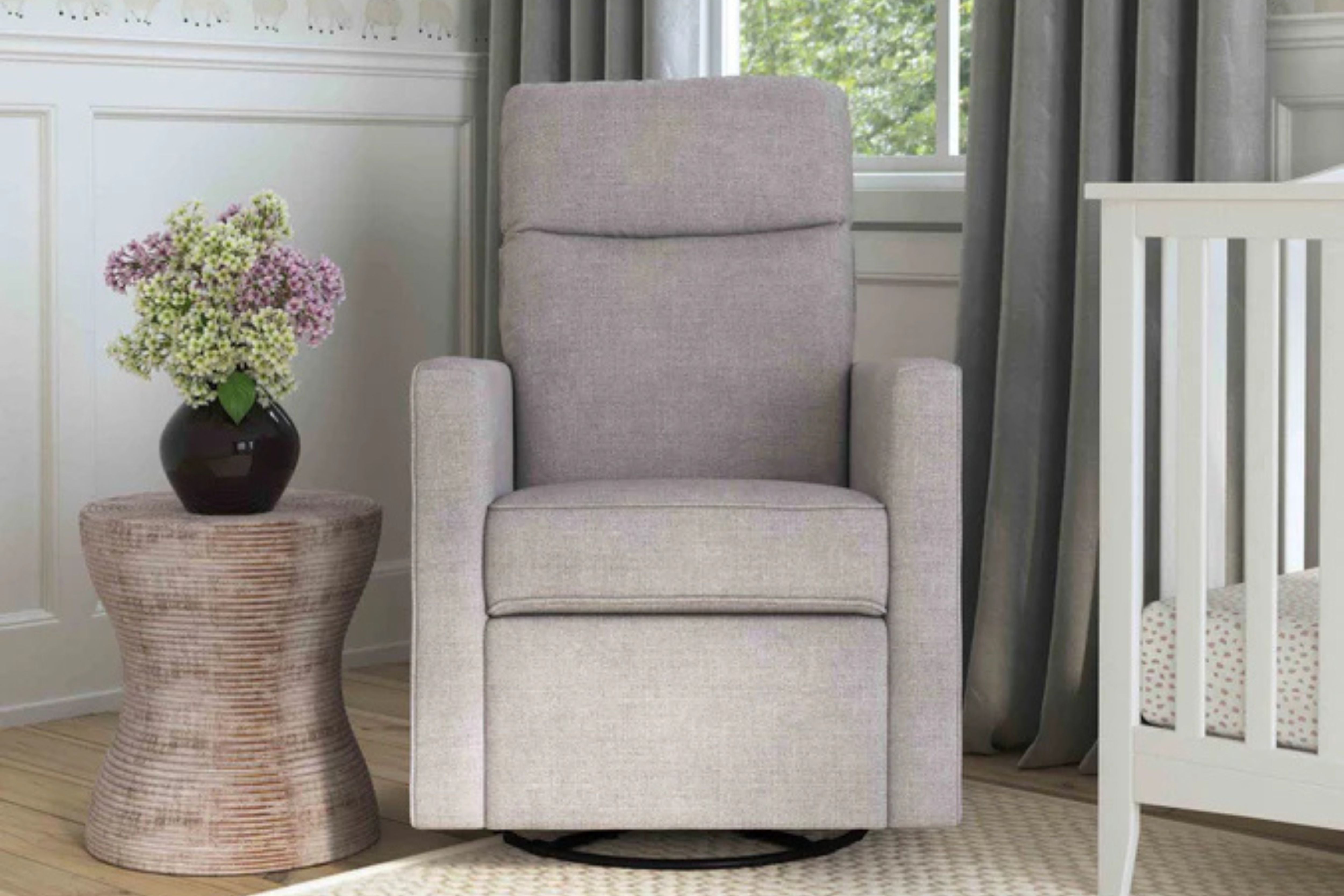 Gabby Glider Nursing Chair Misty Grey#color_misty-grey