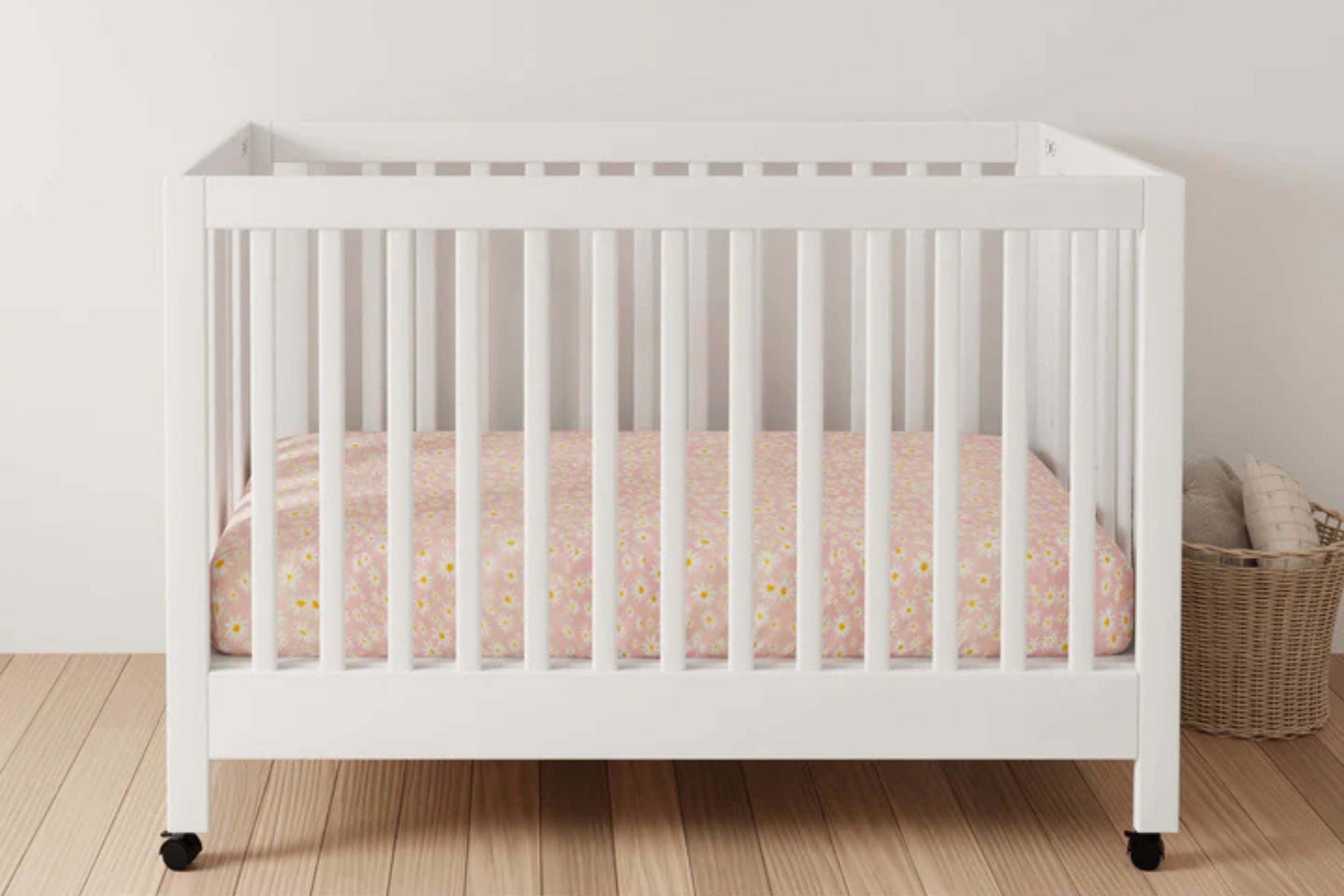 Babyletto Maki 3-in-1 Convertible Crib White#color_white