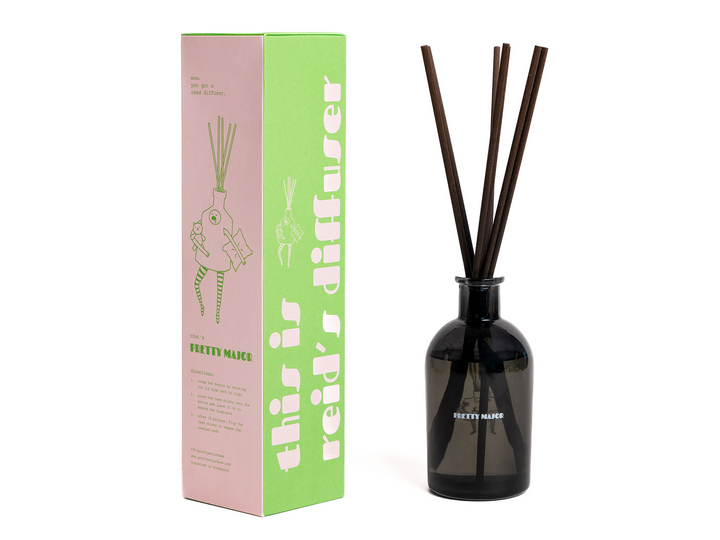 pretty major 200ml reed diffuser with reed sticks