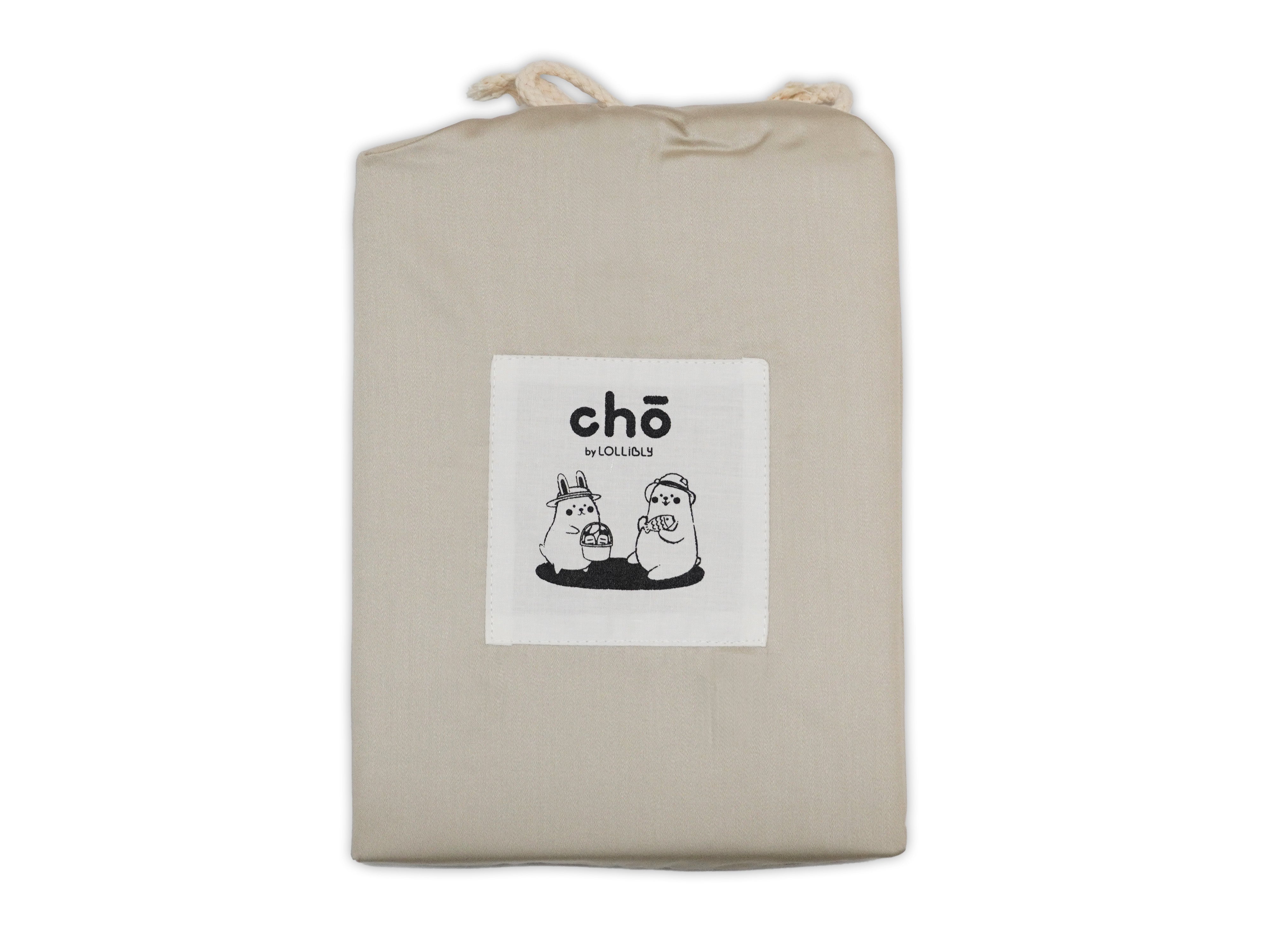 Sand cho crib and cot sheet in packaging