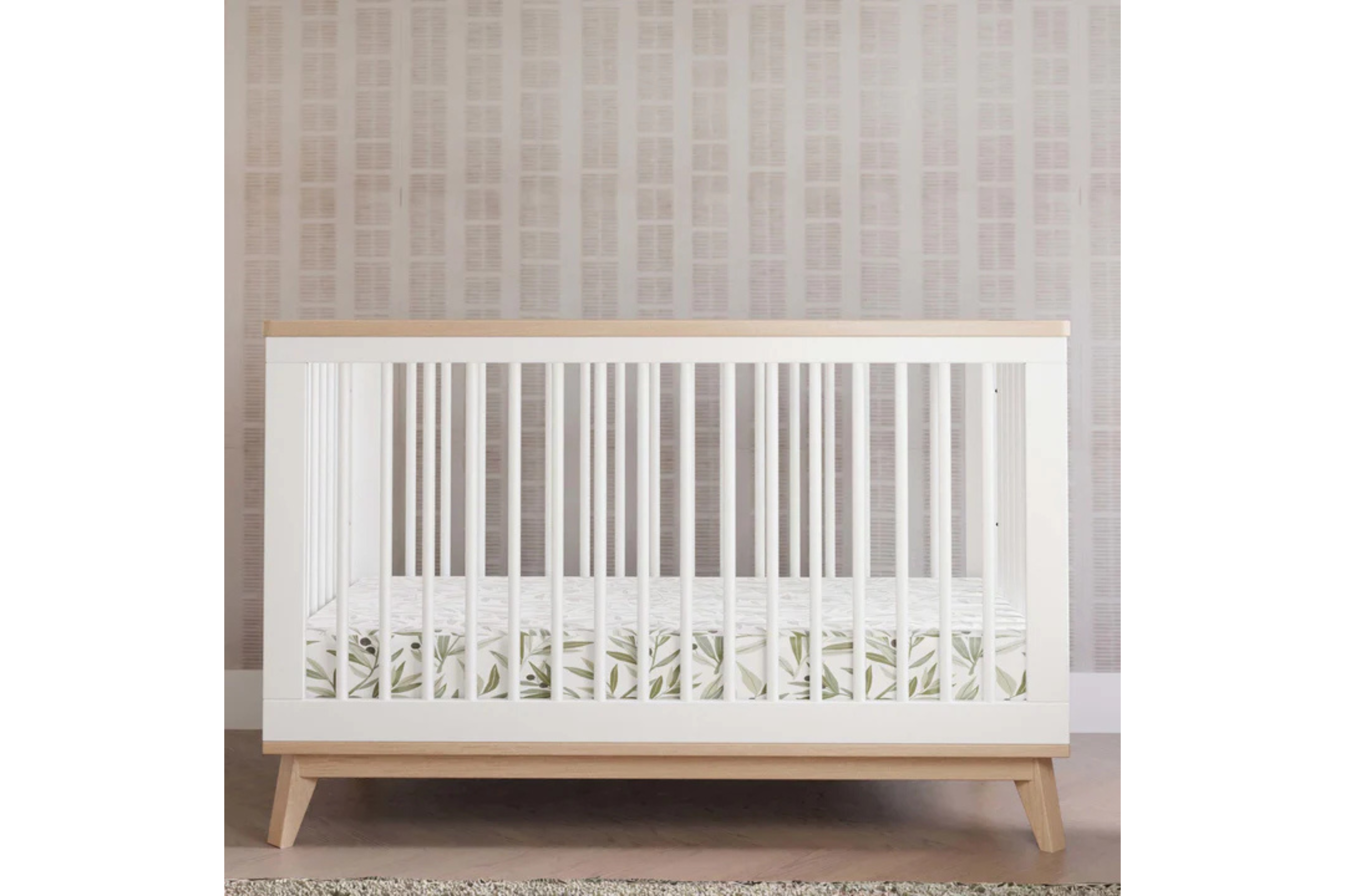 Babyletto Scoot Crib White Washed#color_white-and-washed