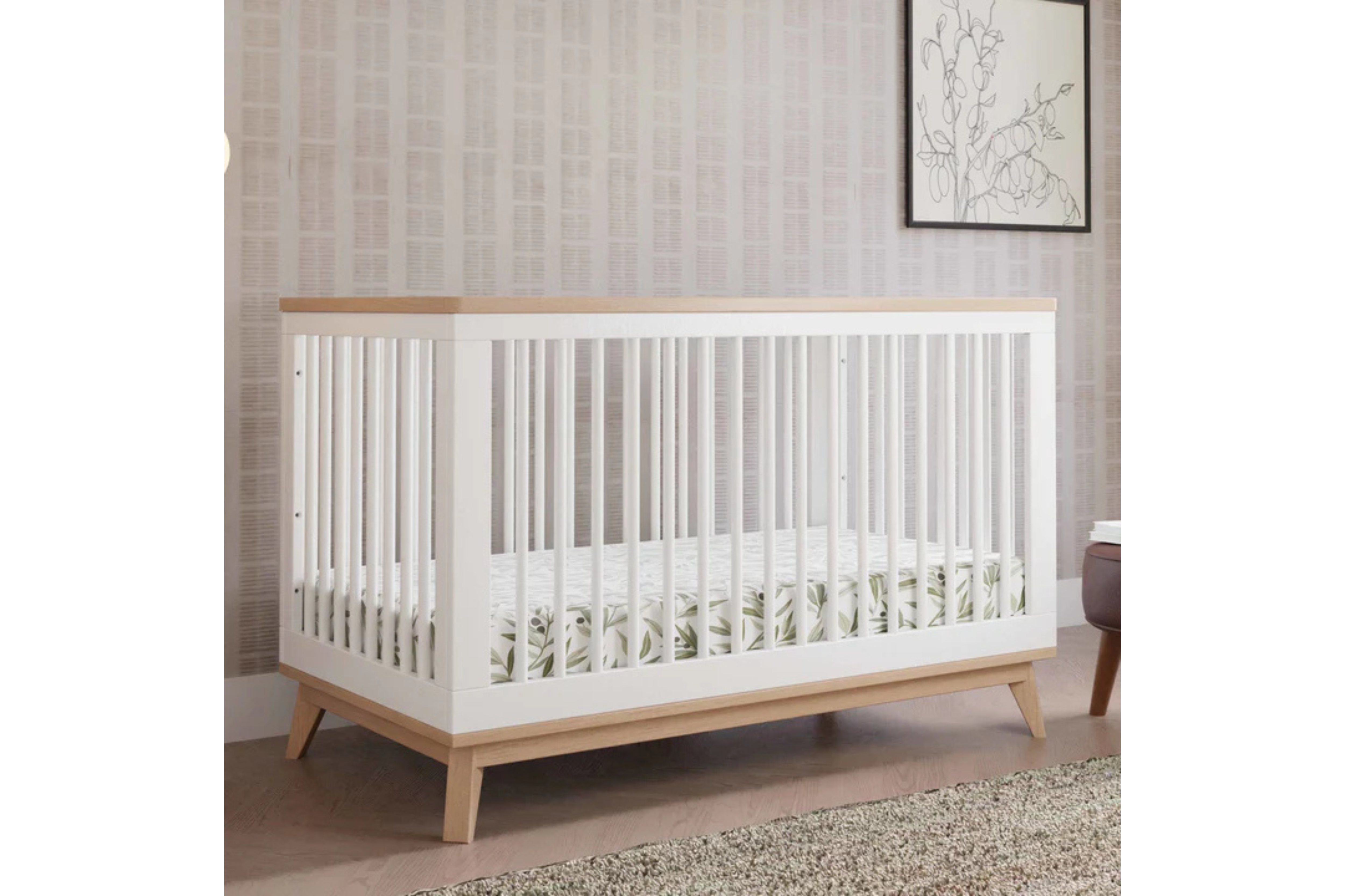 Babyletto Scoot Crib White Washed#color_white-and-washed