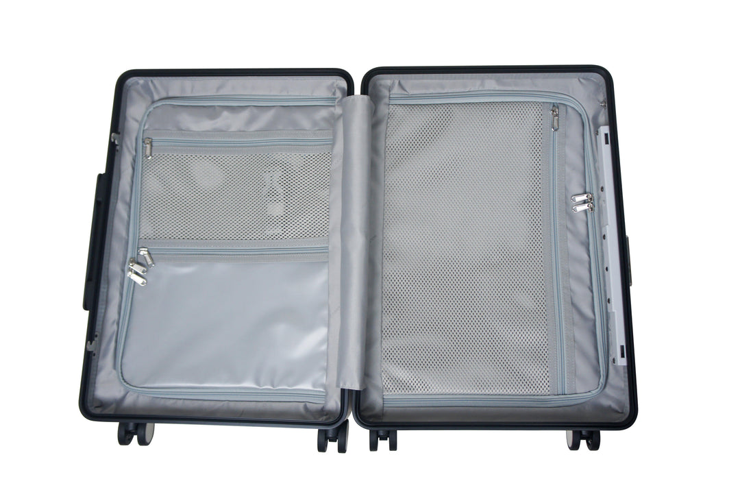 miamily luggage 18 inch mist grey