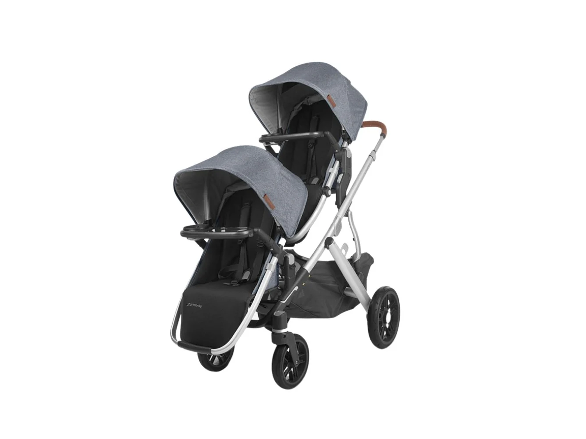 uppababy snack tray on vista double stroller