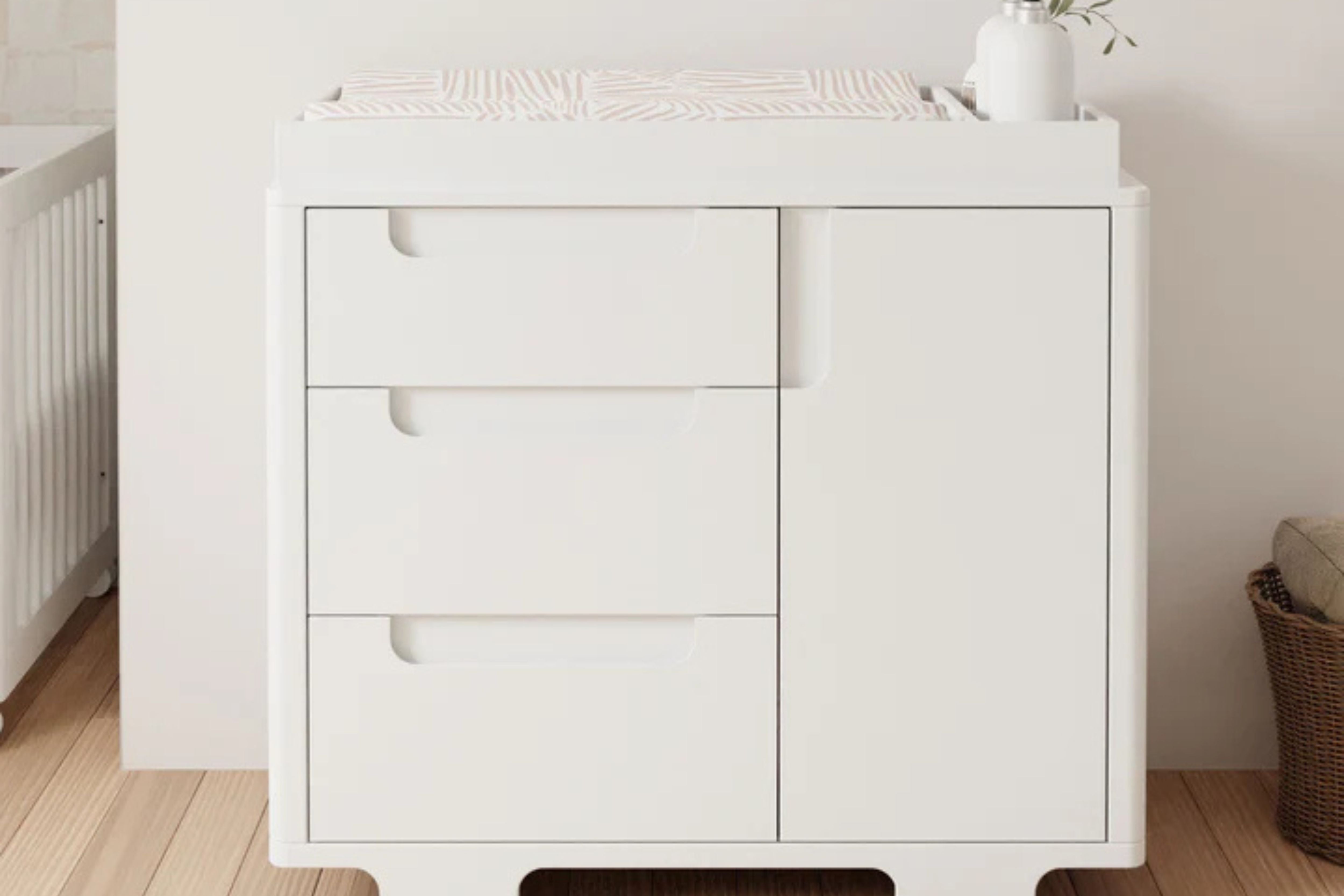 Babyletto Yuzu 3-Drawer Dresser White#color_white