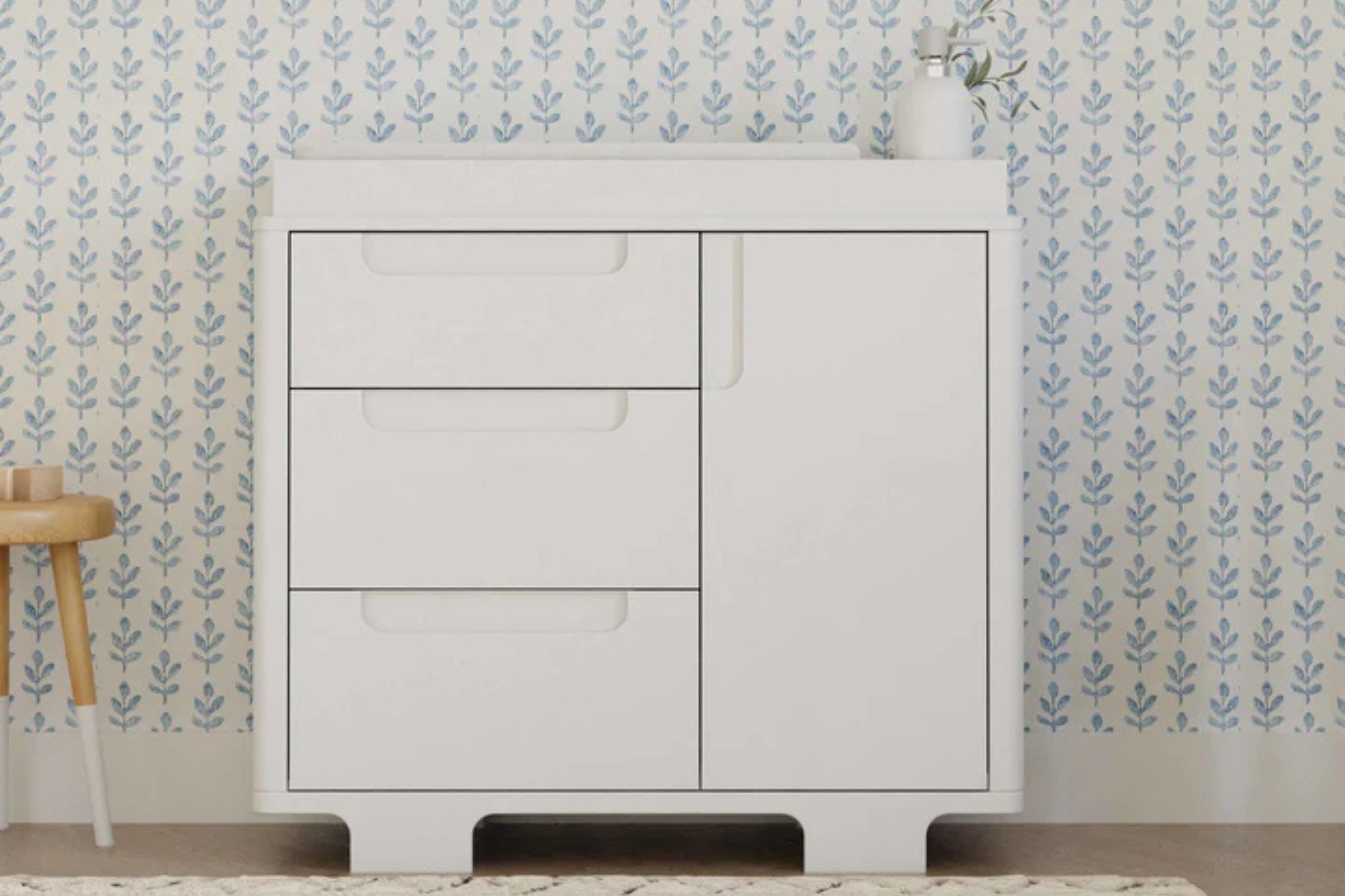 Babyletto Yuzu 3-Drawer Dresser White#color_white