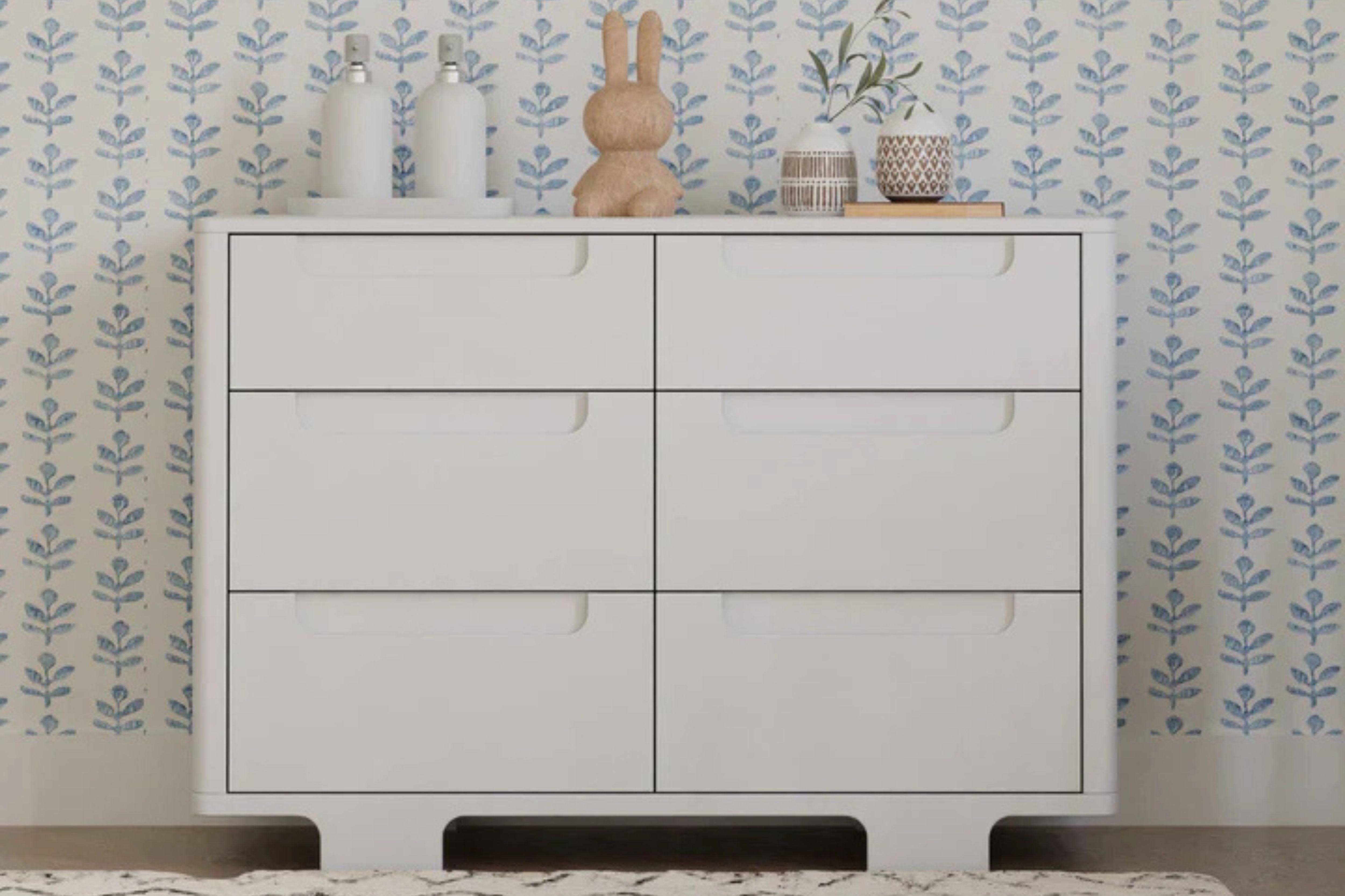 Babyletto Yuzu 6-Drawer Dresser White#color_white