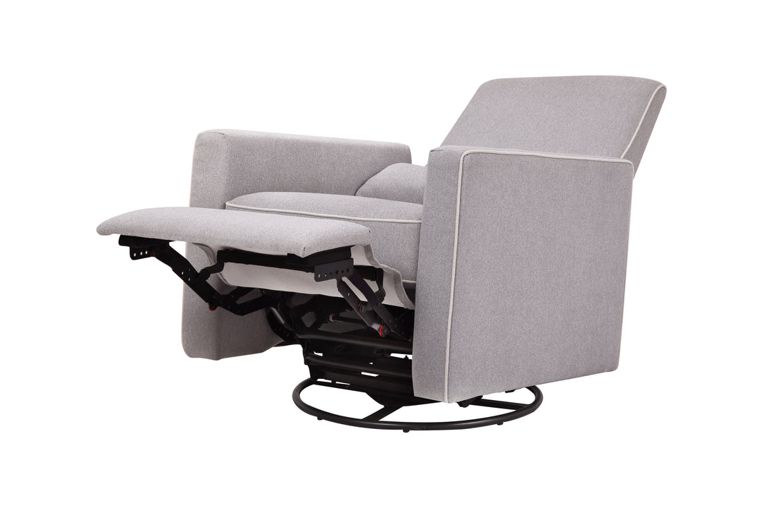 davinci baby piper recliner nursing chair grey#color_light-grey